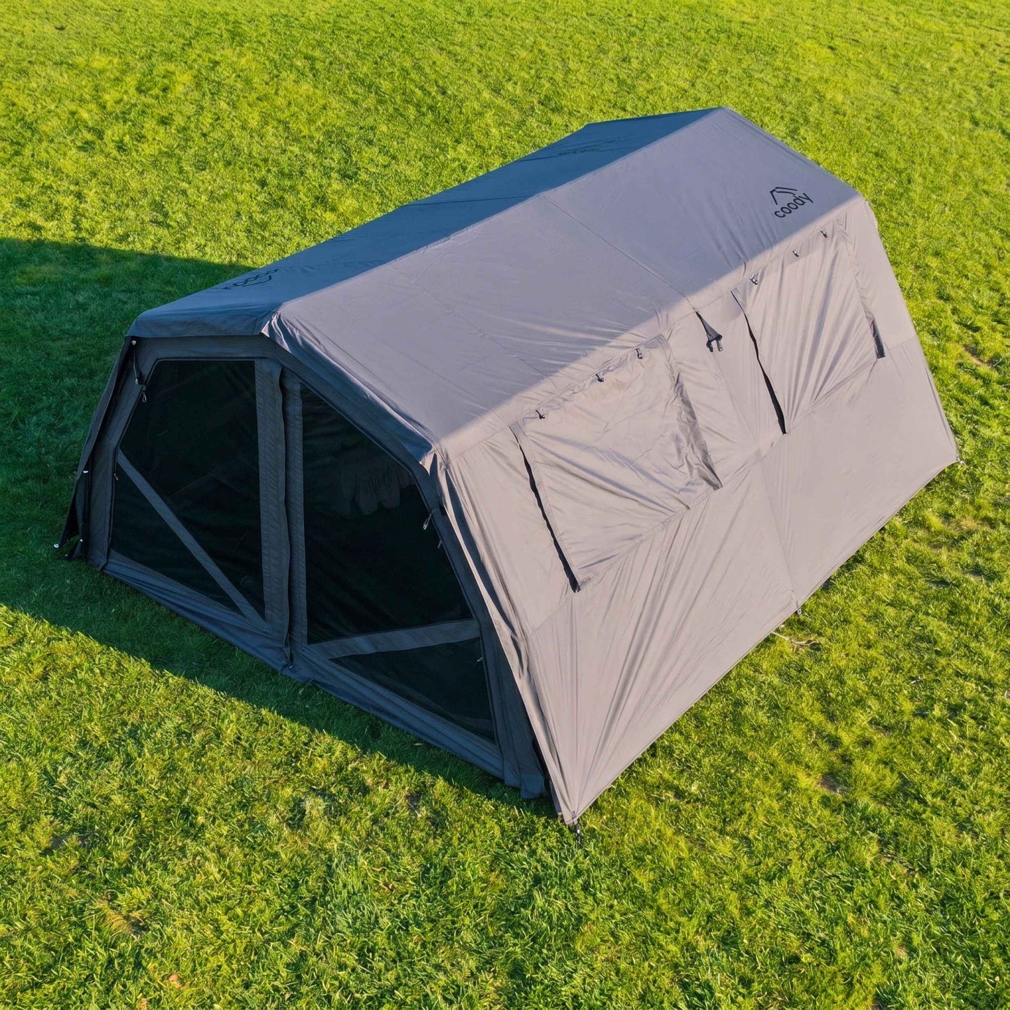 Coody Familia AirTent 17.2 Pro Gray - Inflatable Tent for Camping (2-10 Person)