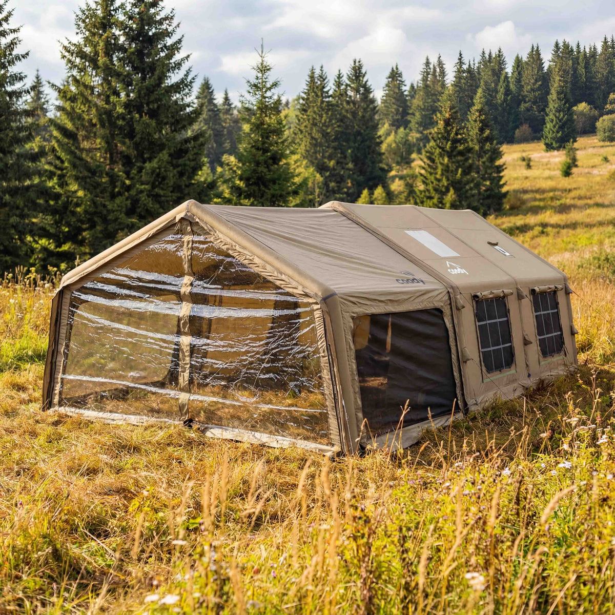 Coody AirTarp Inflatable Canopy Extension for 17.2, 13.6, Hub, 10.0 AirTent – Forest Green