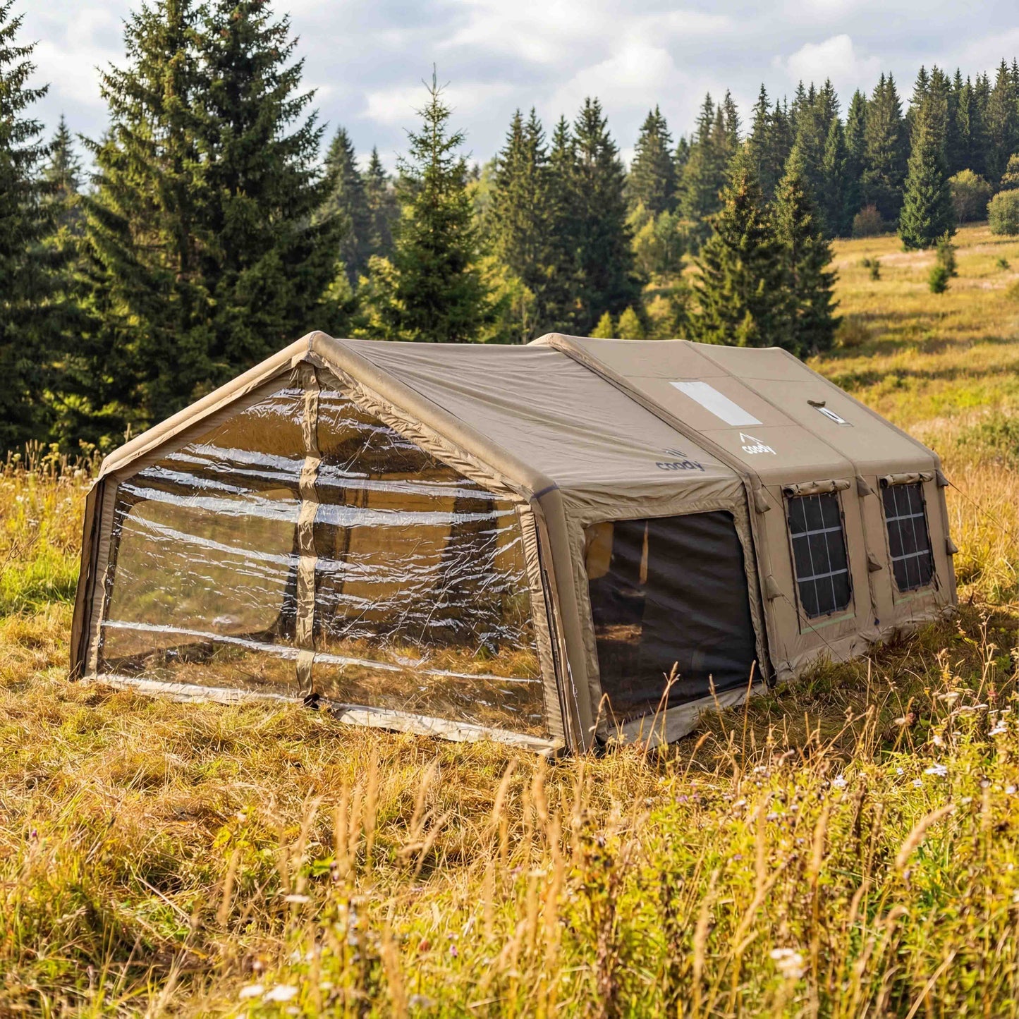 Coody AirTarp Forest Green - Inflatable Canopy for Tent 17.2, 13.6, Hub, 10.0