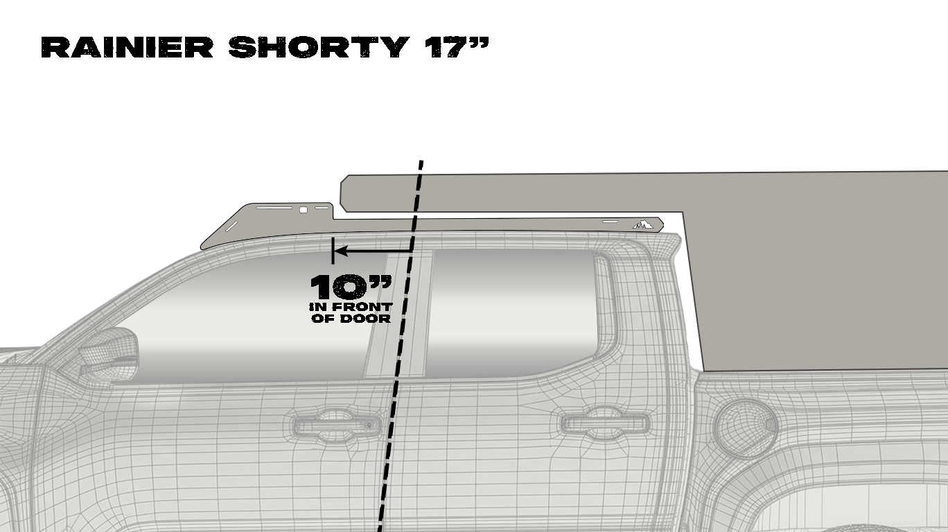 The Rainier Shorty (2024+ Tacoma Camper Roof Rack) - Sherpa Equipment Company