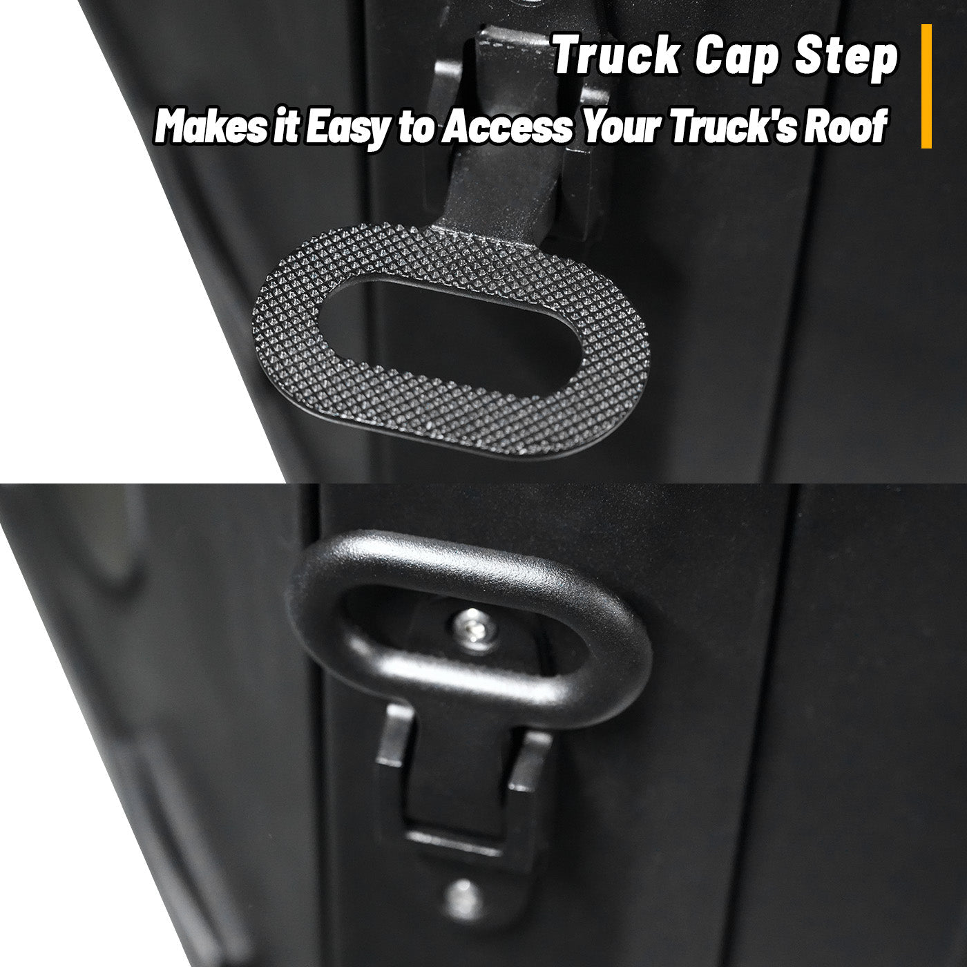 OPENROAD Truck Cap with Full Wing Doors, Extra-Large Storage, and LED Brake Light