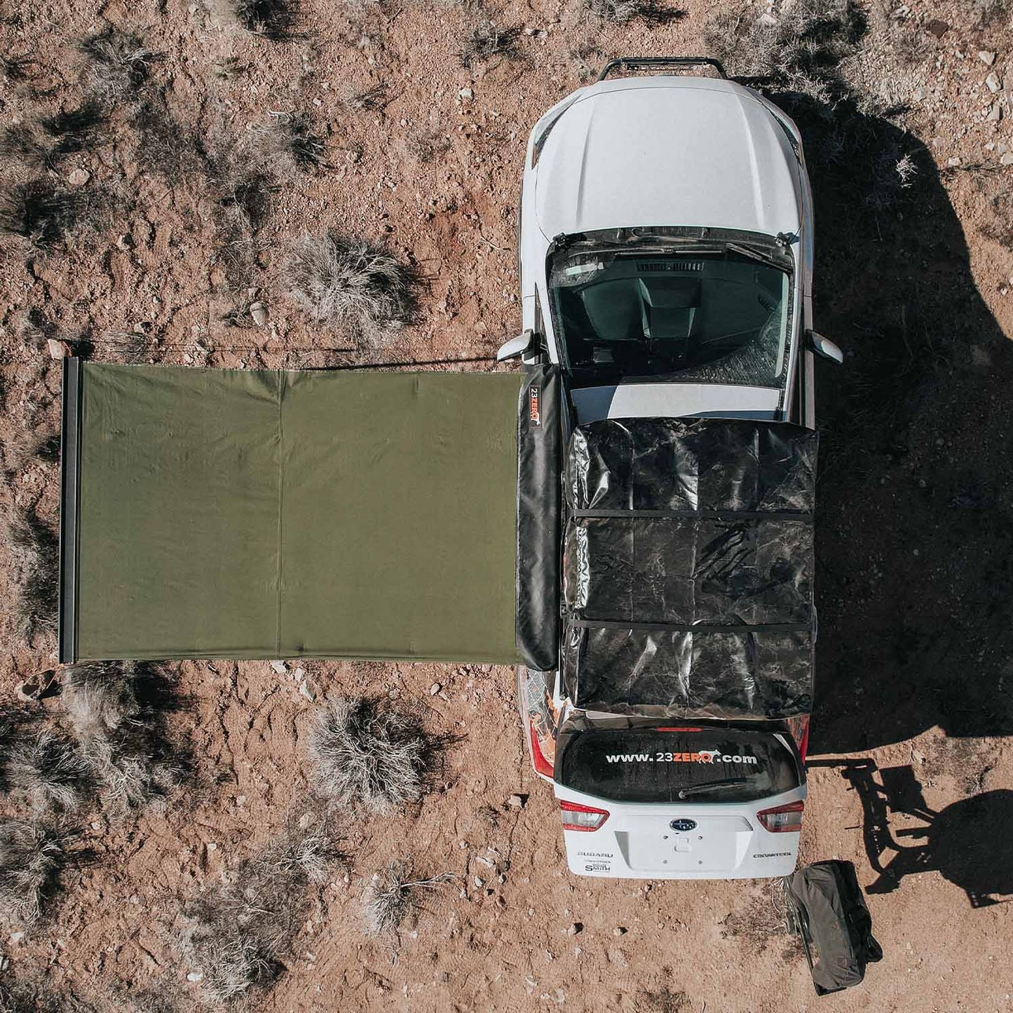 23ZERO Bushman 90" Straight Pull Awning with Optional Room Walls