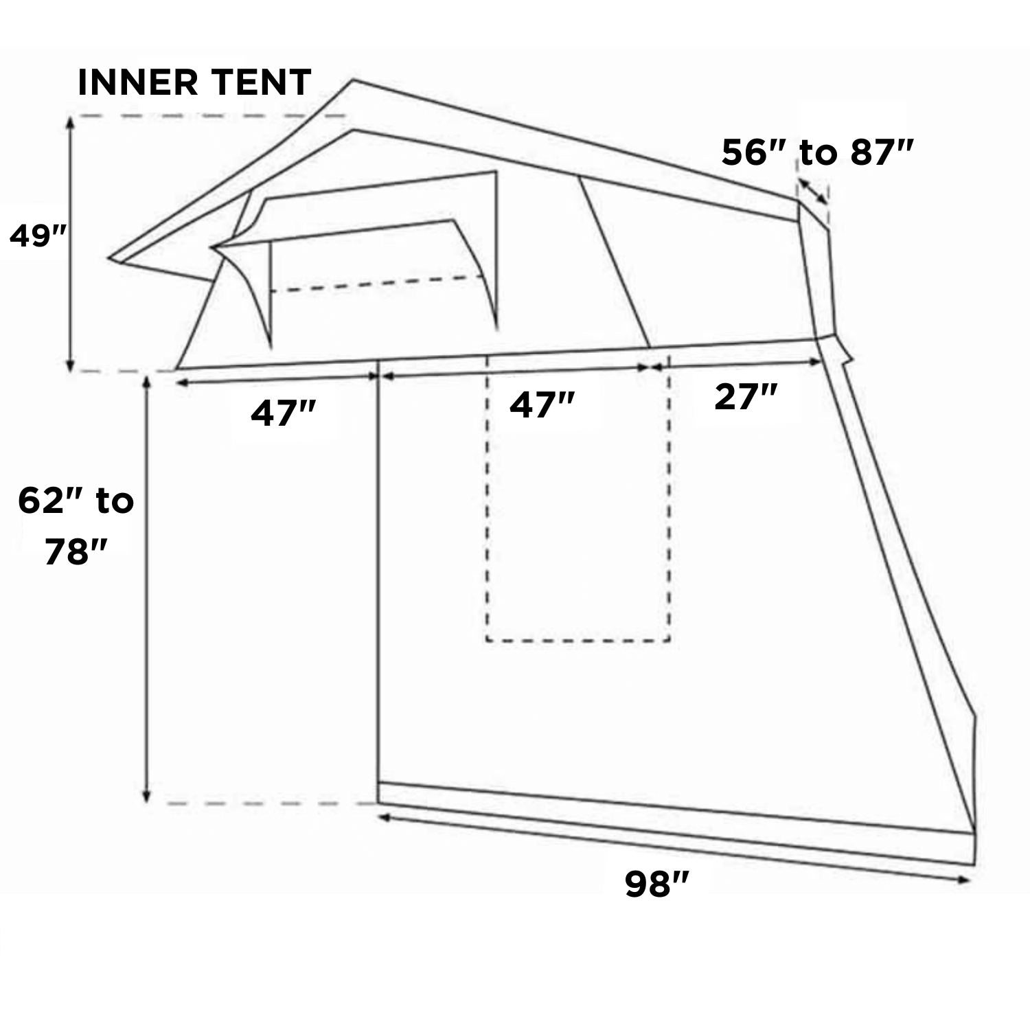 23ZERO Rooftop Tent Annex Annex for Walkabout RTT | Rooftop Tent Annex | 23ZERO