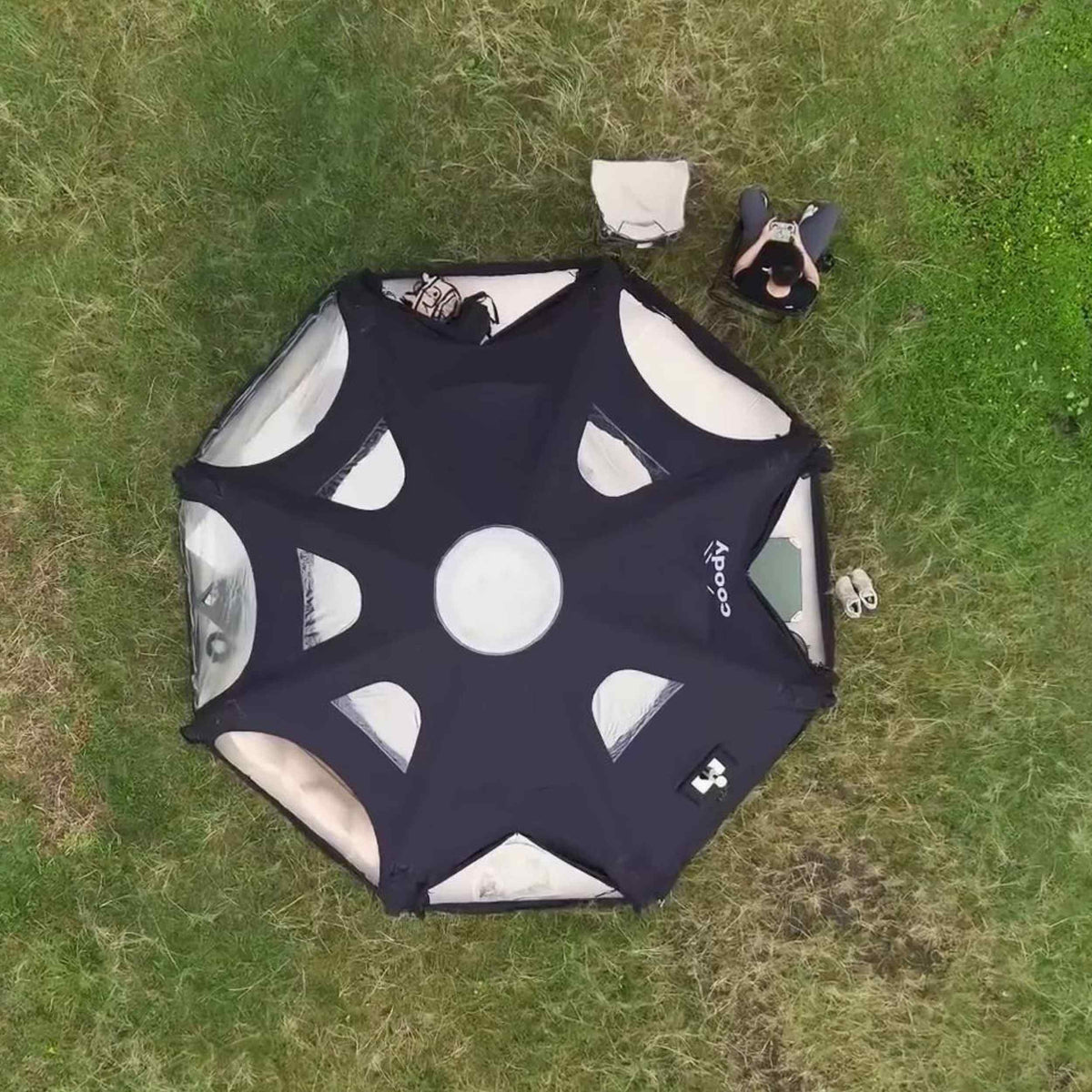 Coody Aurora Dome | RBM Outdoors Inflatable tent Octopus Black for 2-4 person
