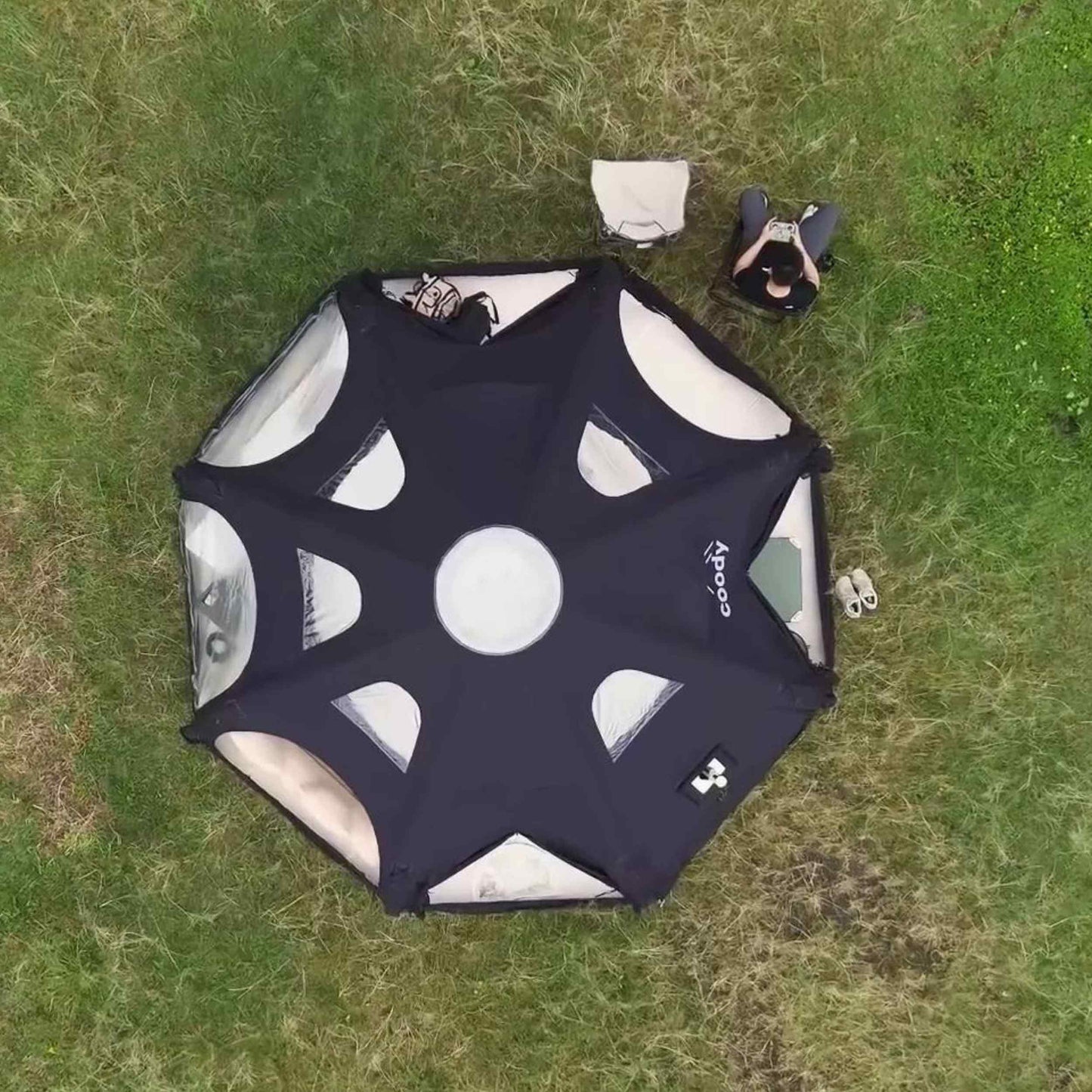 Coody Aurora Dome | RBM Outdoors Inflatable tent Octopus Black for 2-4 person
