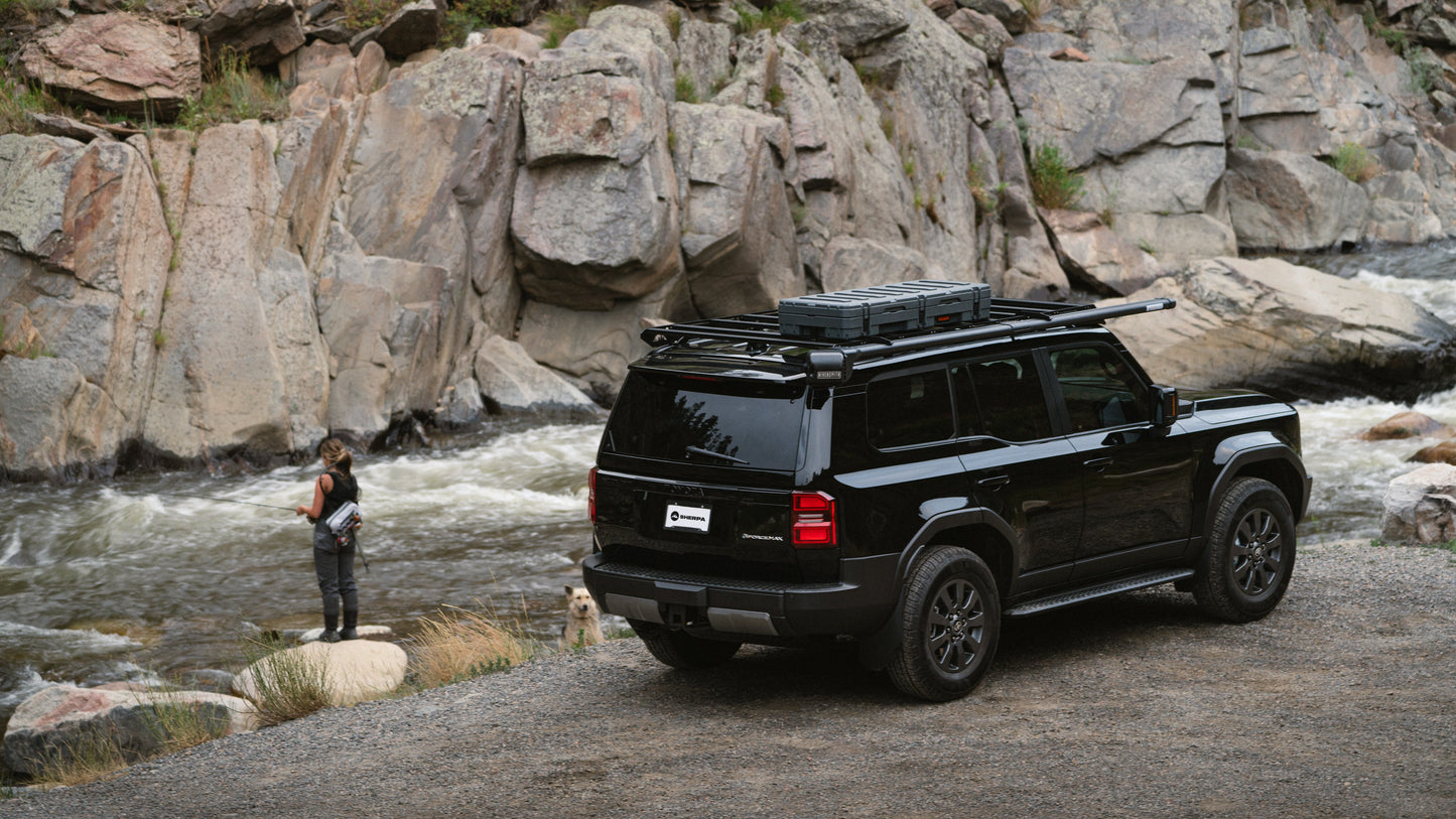 Sherpa The Atlas Roof Rack for 2024 Toyota Land Cruiser Lexus GX550 Full-Length Black