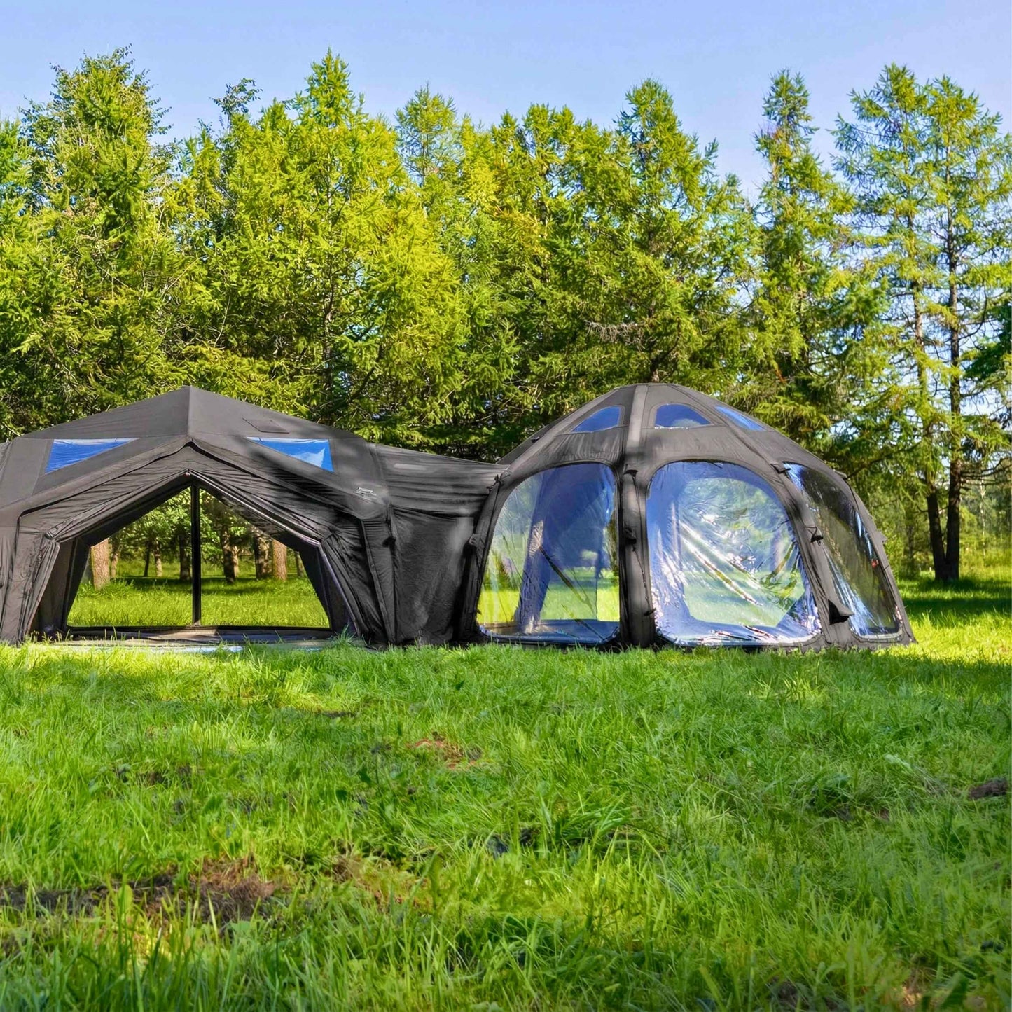 Coody Connector Aurora Dome-to-Tent(17.2, 13.6, Hub, 10)- Black