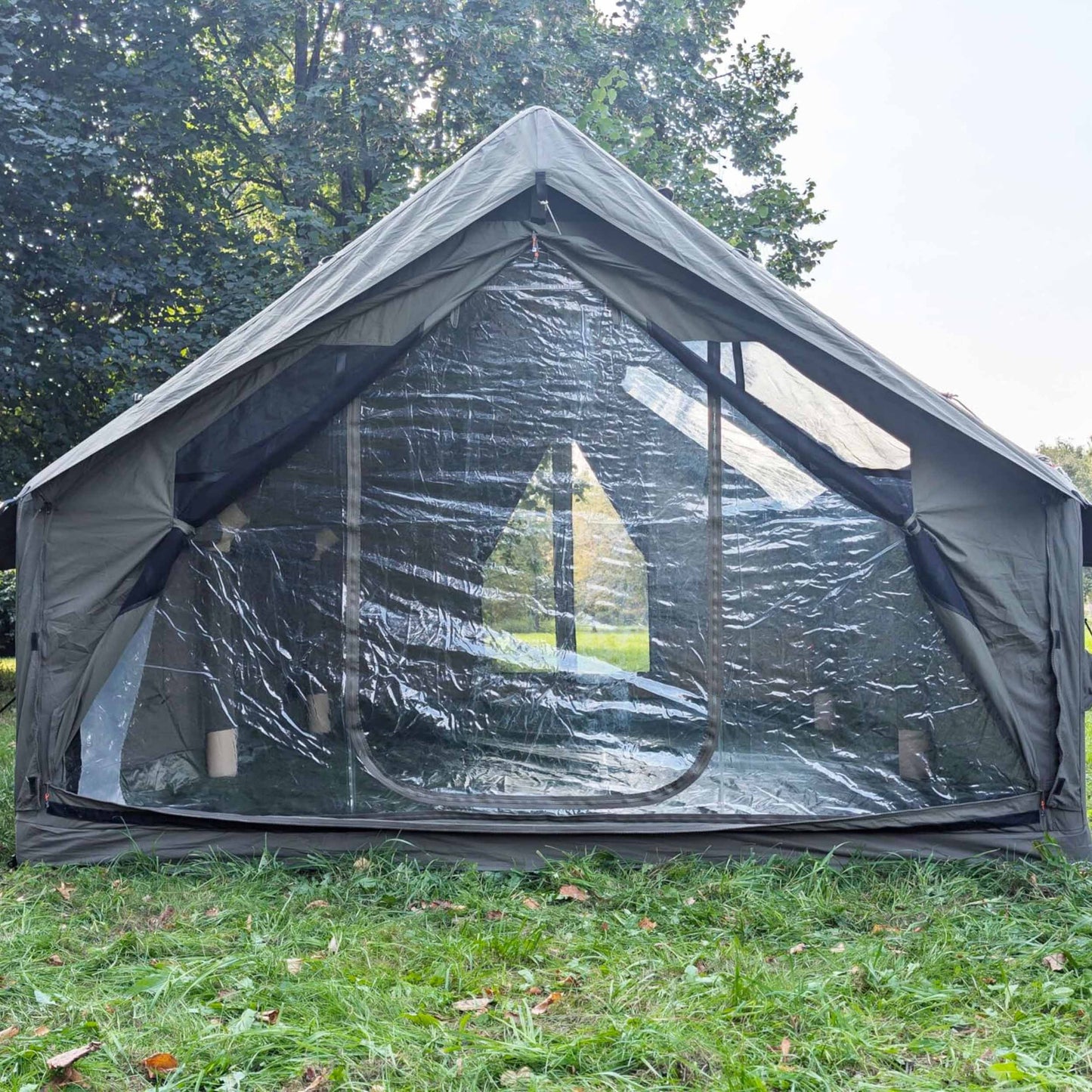 RBM Panda Large Forest Green + Stove Caminus M - Inflatable Tents for Camping with Stove