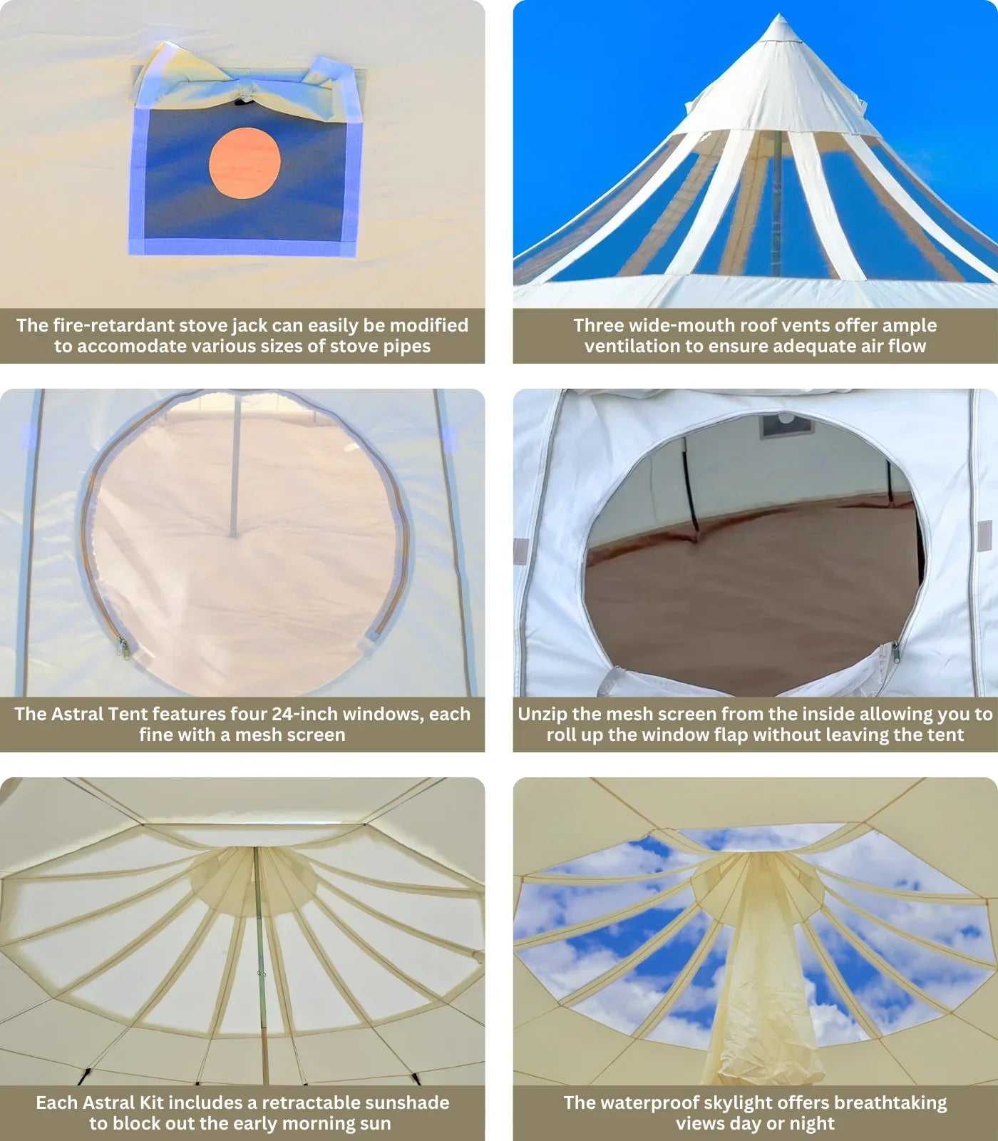 Astral Luxury Glamping Tents from Wilderness Resource