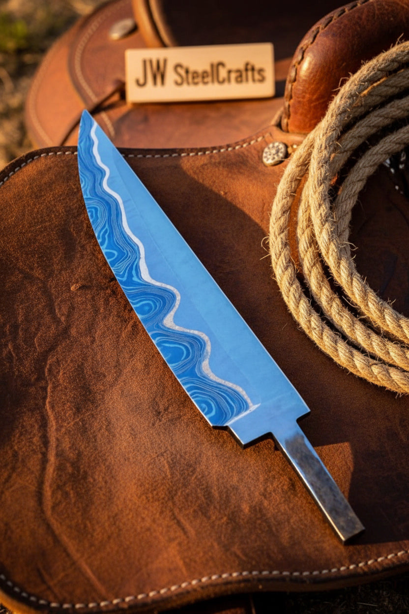 Sapphire Trail Chef Blank Knife 10" Handmade San Mai Gyuto Blank