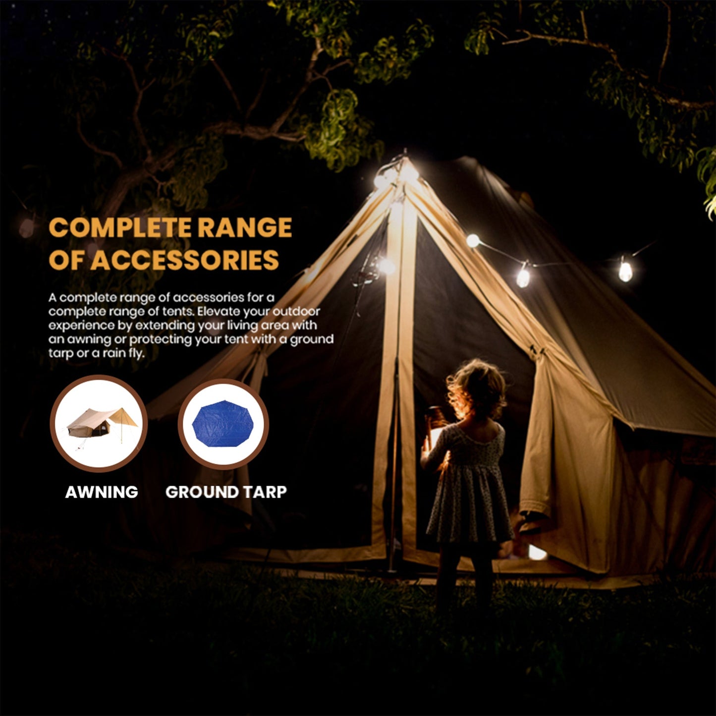 Used - 13' Regatta Bell Tent - Sandstone Beige