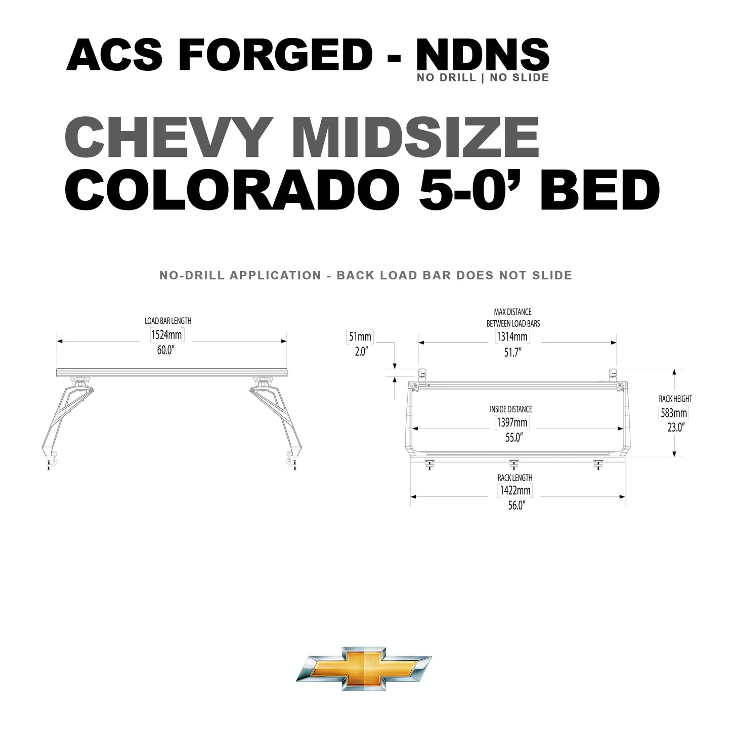 Leitner Designs ACS FORGED | Active Cargo System - No Drill for Chevrolet