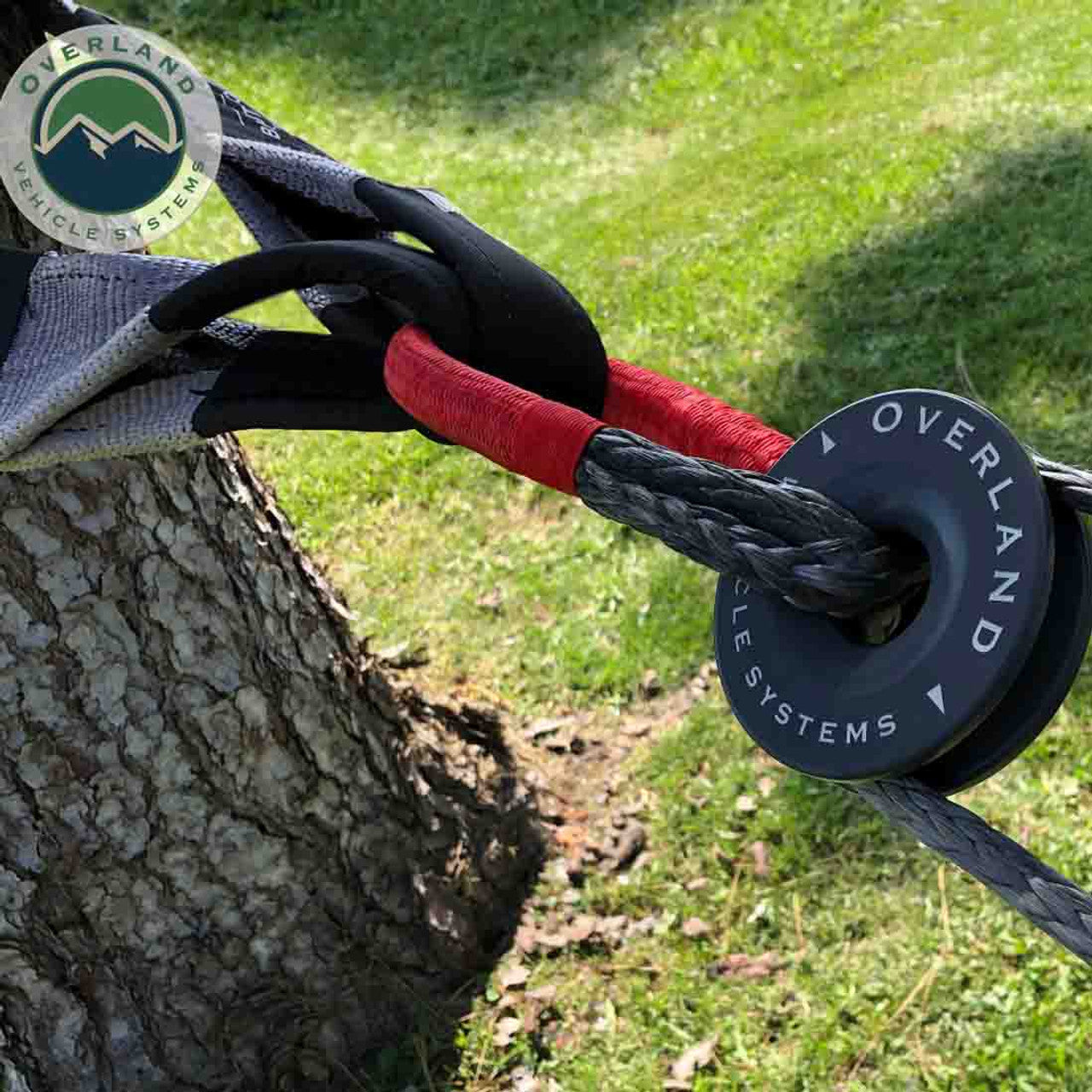 Overland Vehicle Systems Combo Kit Soft Shackle 7/16" 41,000 lb. and Recovery Ring 4.0" 41,000 lb