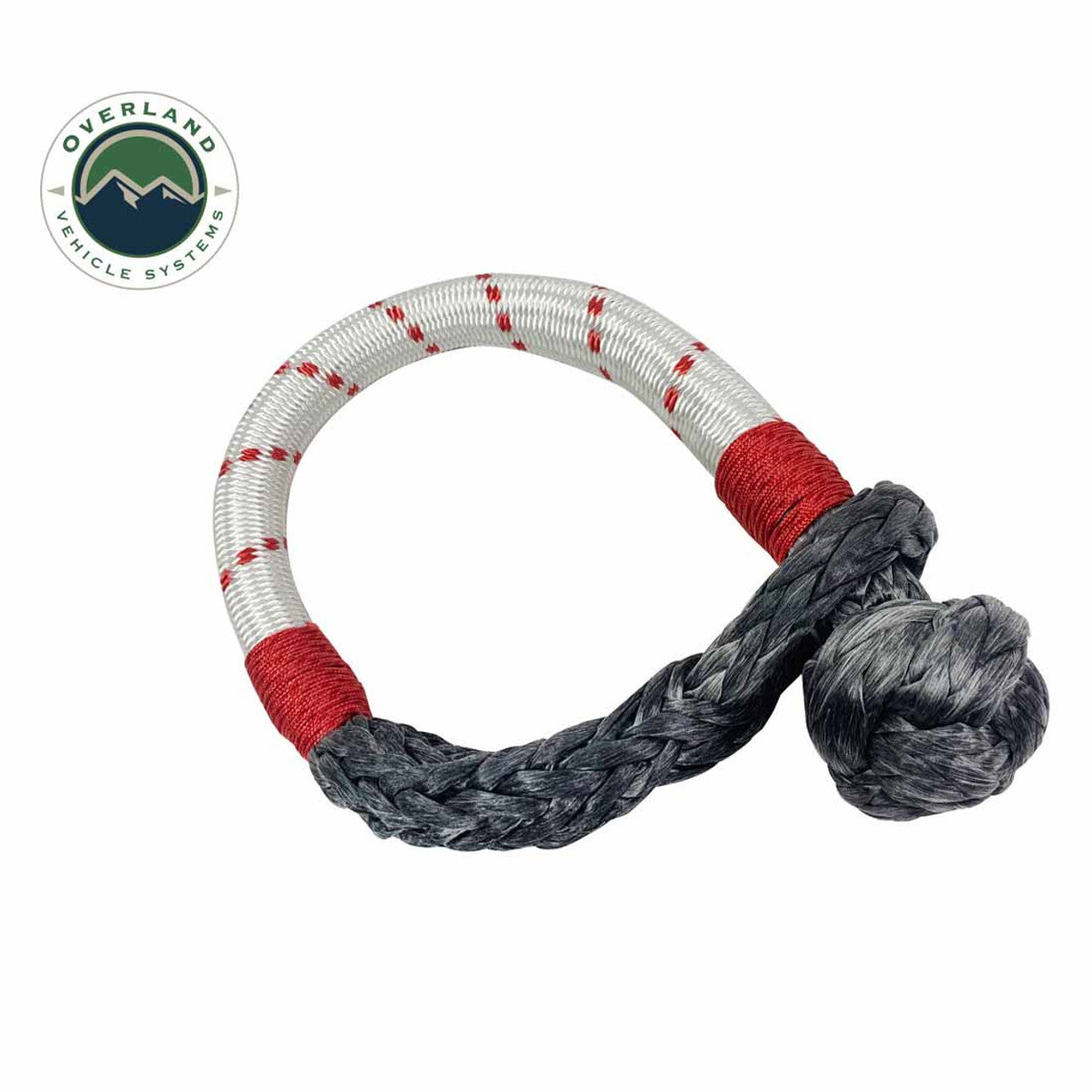 Overland Vehicle Systems Combo Kit Soft Shackle 7/16" 41,000 lb. and Recovery Ring 4.0" 41,000 lb