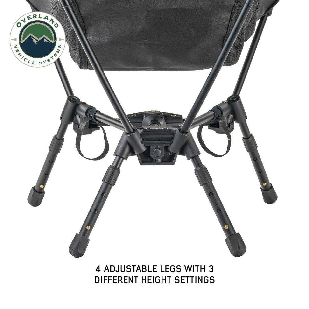 Overland Vehicle Systems Compact Camping Chair with Collapsible Aluminum Frame