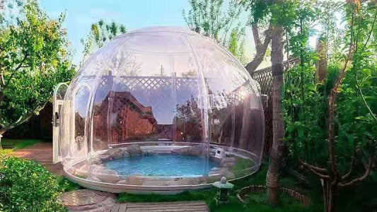 dome outdoor tent Domespaces Polycarbonate Pool & Hot Tub Domes – Live More Outside