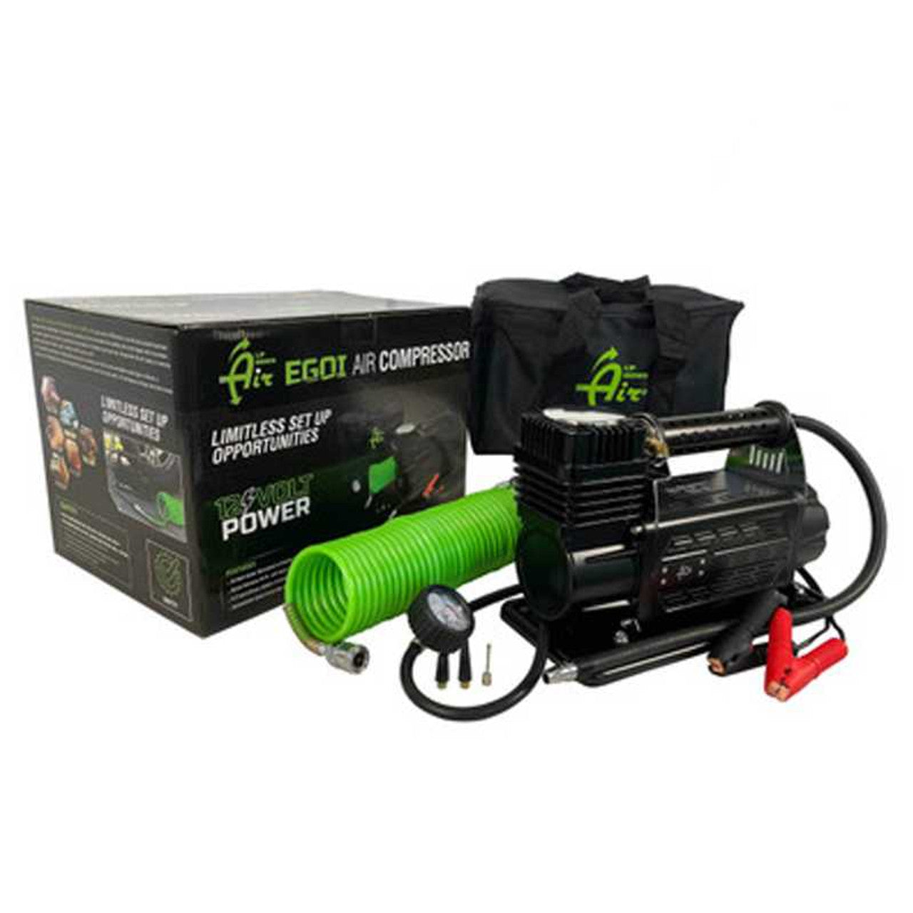 Up Down Air EGOI 5.6 CFM Air Compressor System With Storage Bag, Hose & Attachments