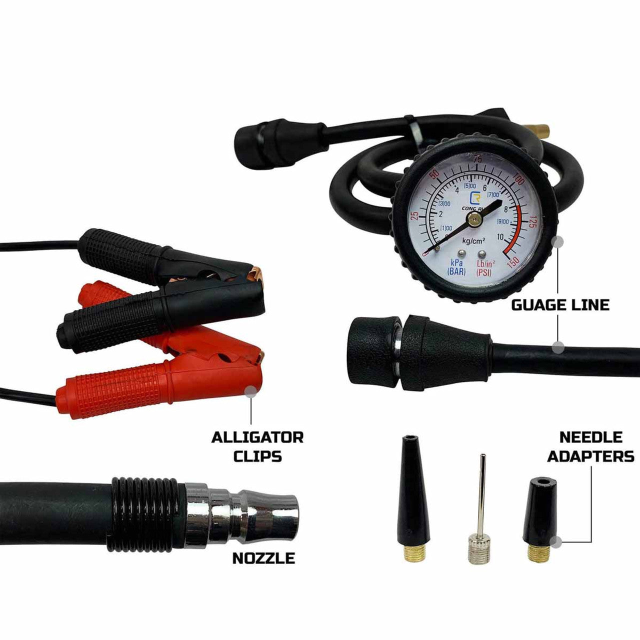 Up Down Air EGOI 5.6 CFM Air Compressor System With Storage Bag, Hose & Attachments