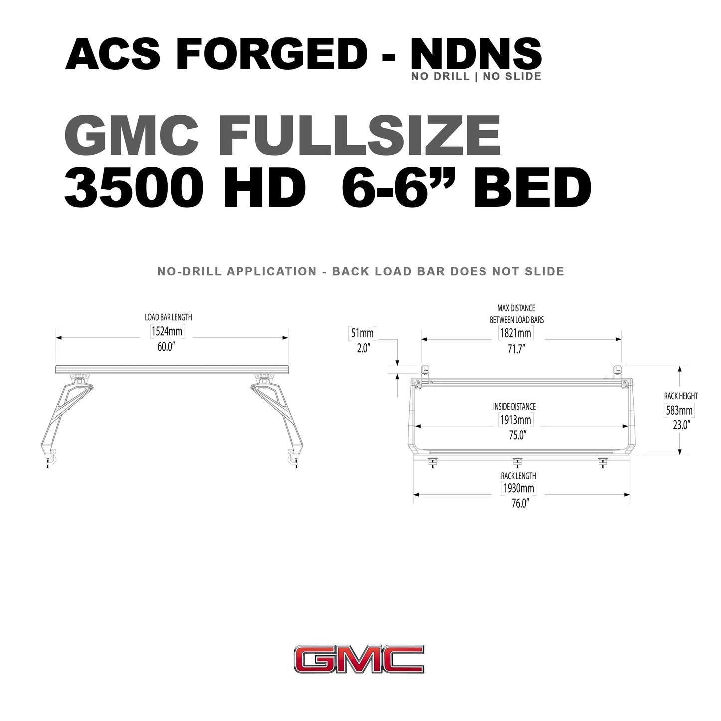 Leitner Designs ACS FORGED | Active Cargo System - No Drill For GMC