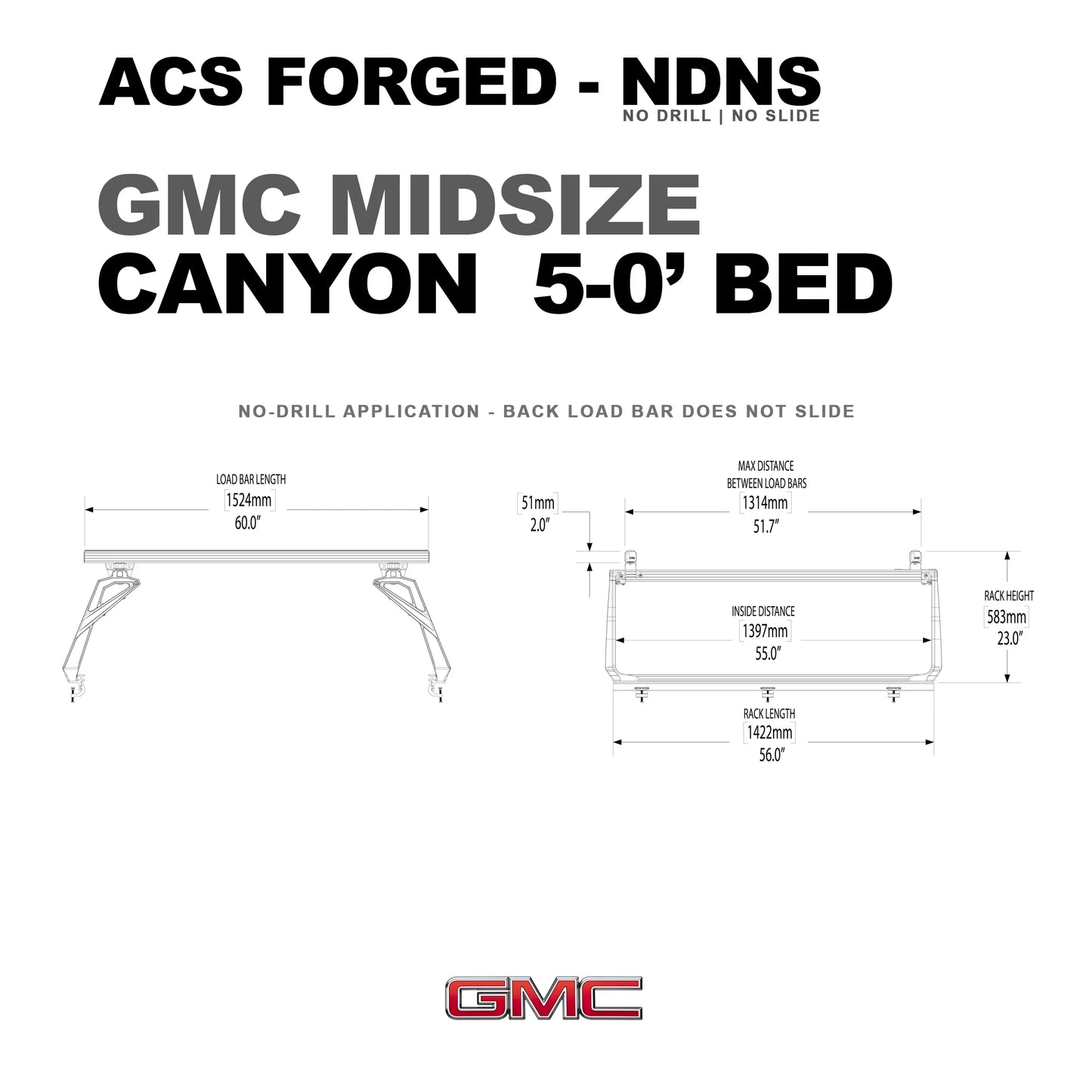 Leitner Designs ACS FORGED | Active Cargo System - No Drill For GMC