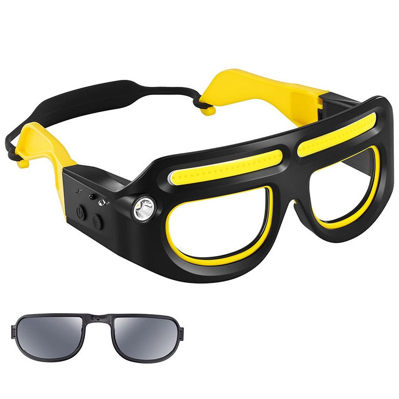 LITEGUEST Night Vision LED Riding Glasses Light