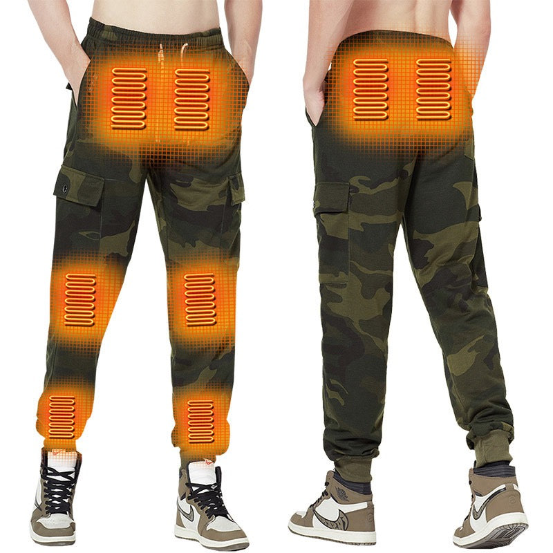 LITEGUEST 8-Zone Heated Pants Cargo Multi-Pocket Outdoor for Winter