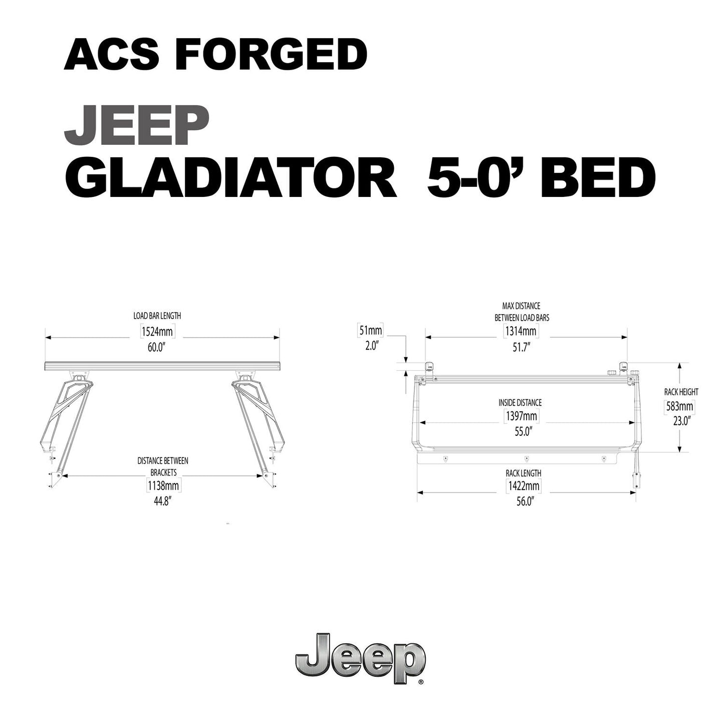 Leitner Designs ACS FORGED | Active Cargo System For Jeep Gladiator