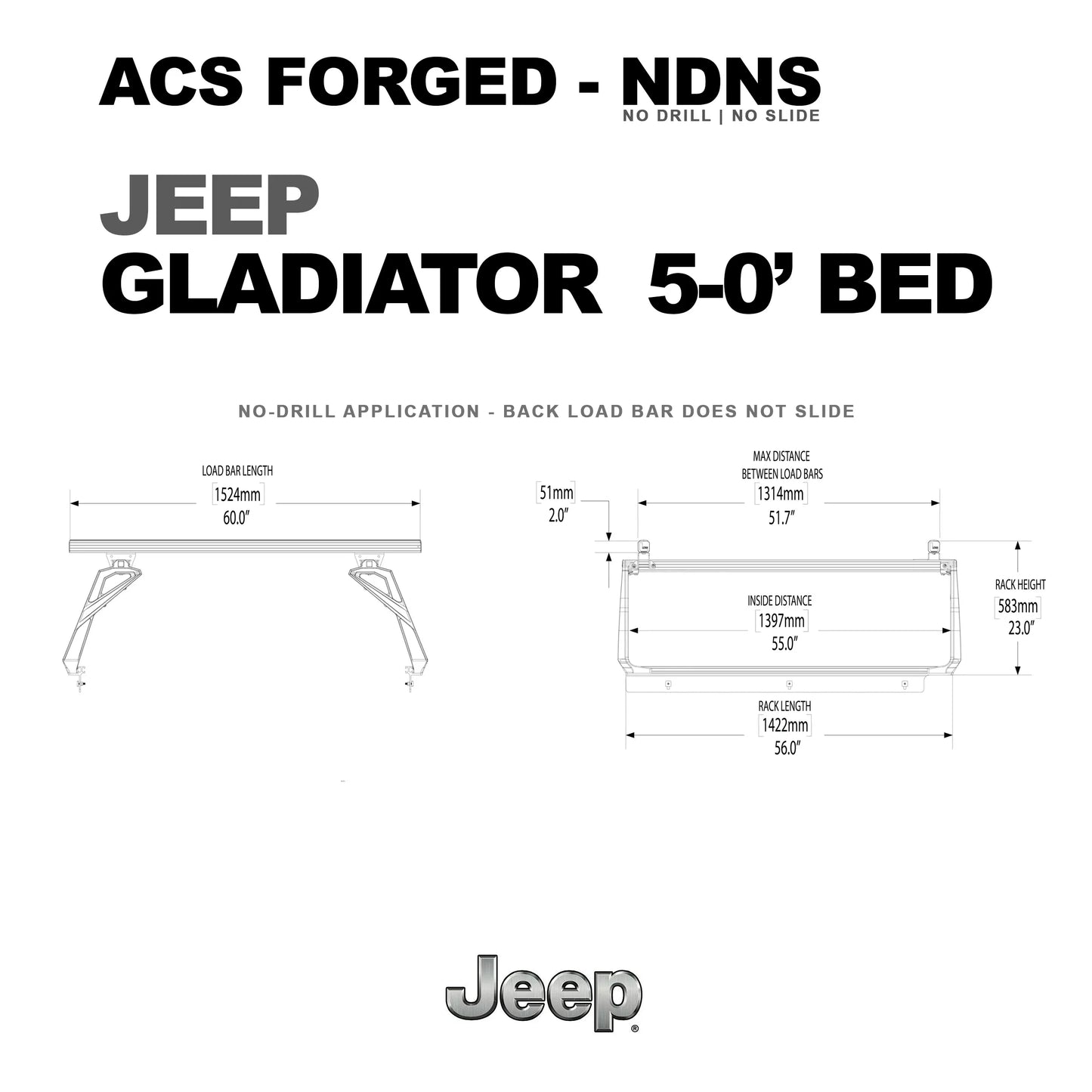 Leitner Designs ACS FORGED | Active Cargo System - No Drill For Jeep