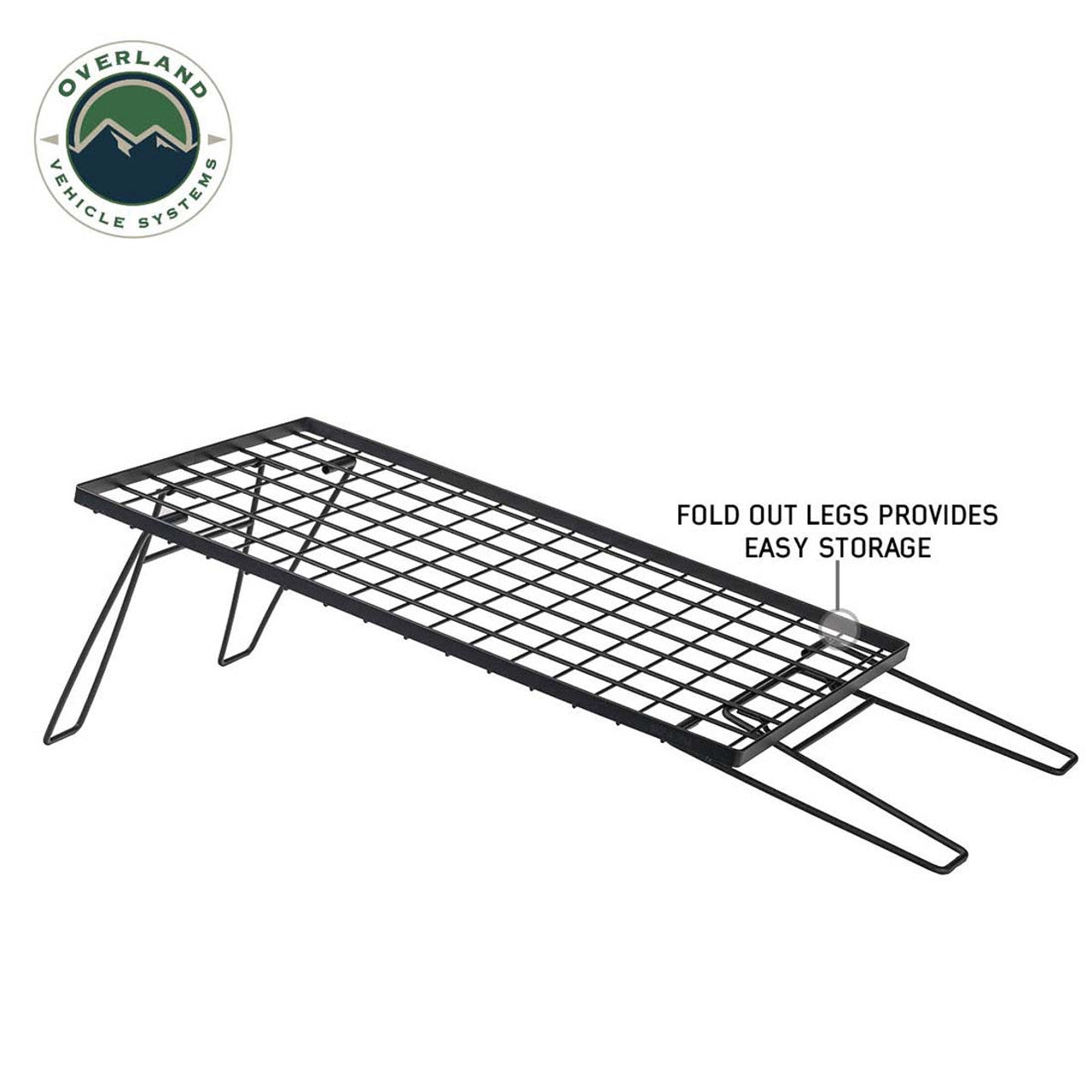 Overland Vehicle Systems Kick It Camp Table - Wood Base & Storage Bag