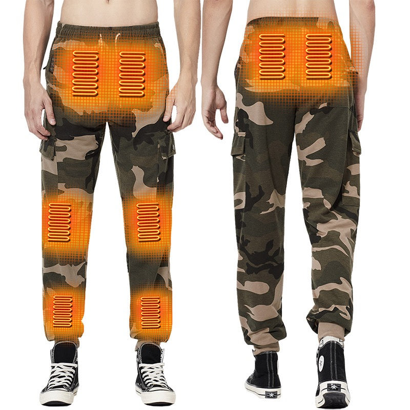 LITEGUEST 8-Zone Heated Pants Cargo Multi-Pocket Outdoor for Winter