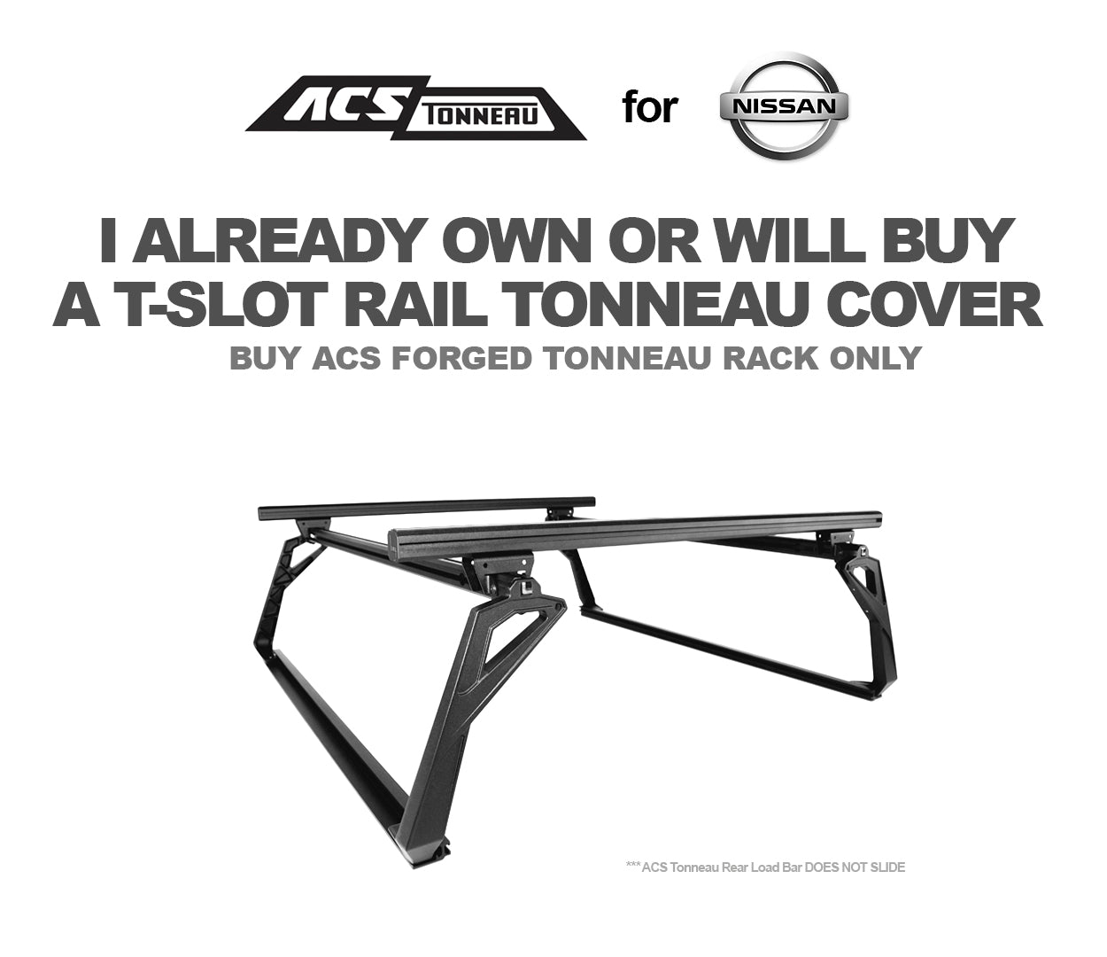 Leitner Designs ACS FORGED TONNEAU | Rack Only For Nissan Frontier
