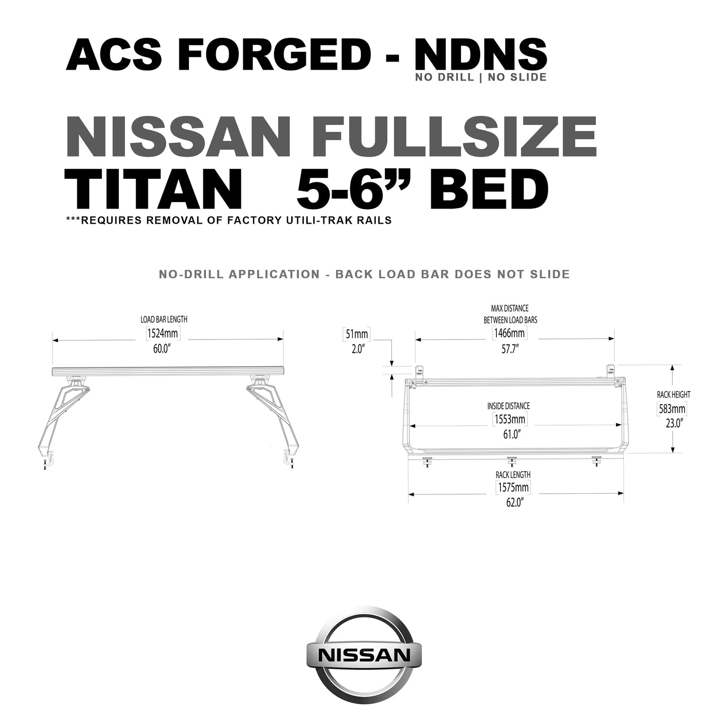 Leitner Designs ACS FORGED | Active Cargo System - No Drill For Nissan