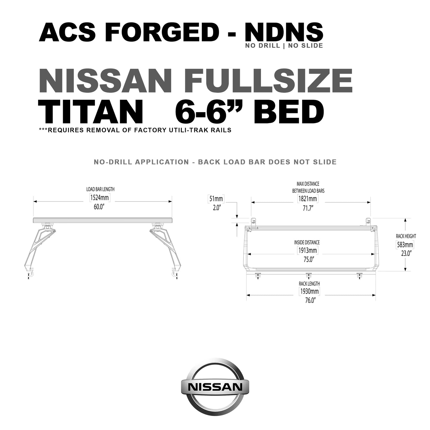 Leitner Designs ACS FORGED | Active Cargo System - No Drill For Nissan