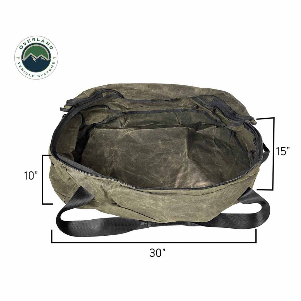 OVS Canyon Wax Canvas Large Duffle Bag - Durable Storage Solution
