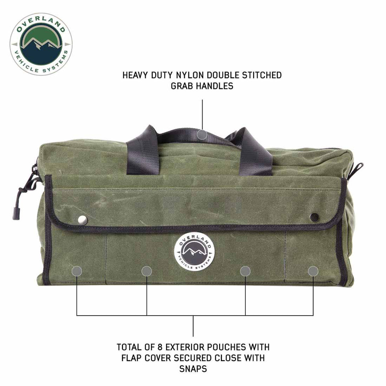 OVS Canyon Wax Canvas Small Duffle Bag | Durable Gear Storage