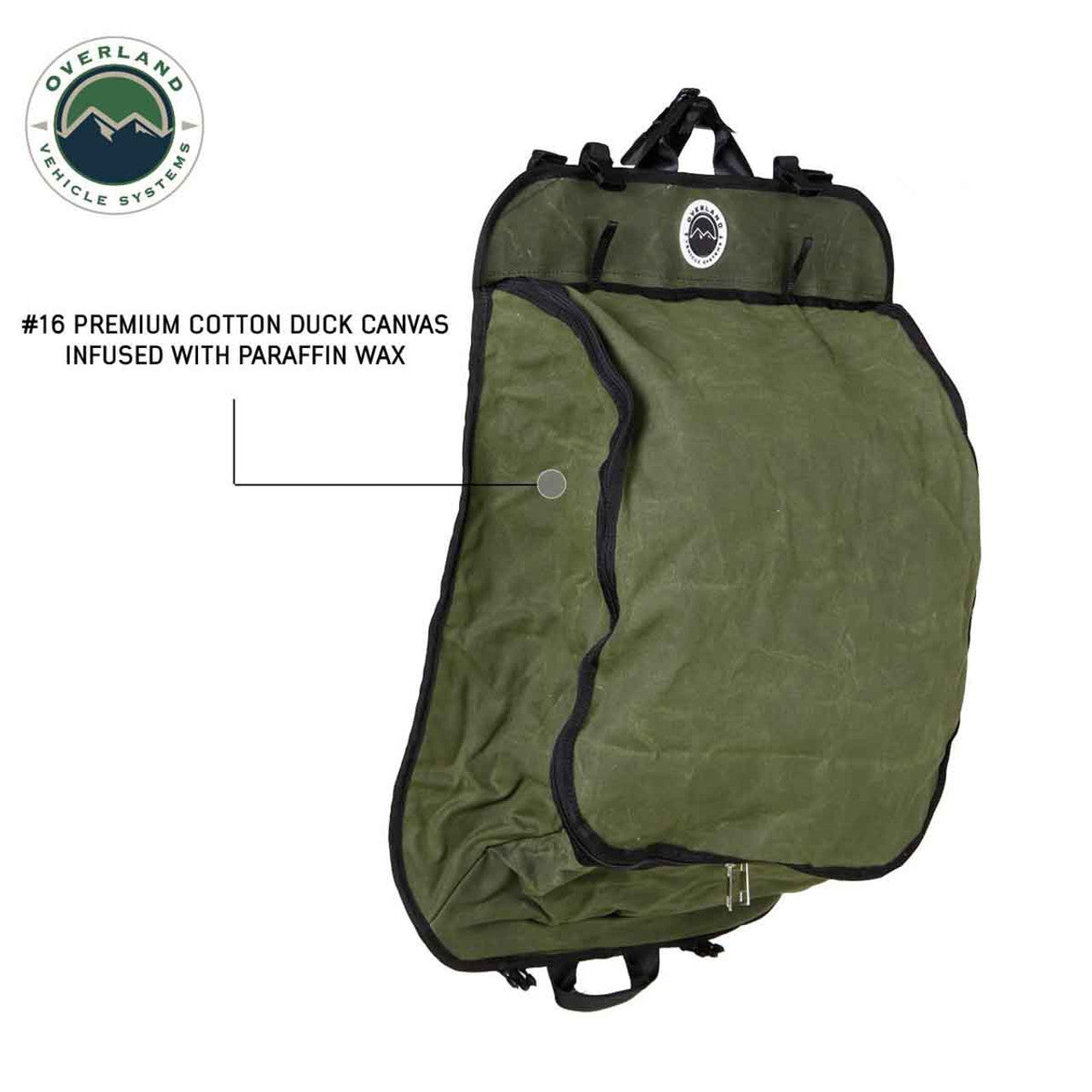 OVS Canyon Waxed Canvas Camping Gear Storage Bag - 8 Pockets