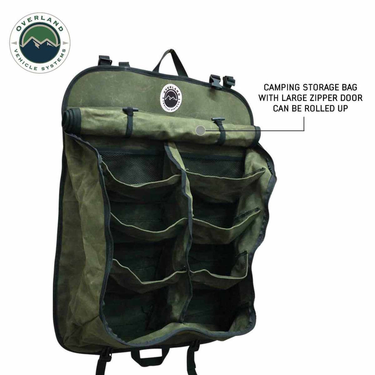 OVS Canyon Waxed Canvas Camping Gear Storage Bag - 8 Pockets