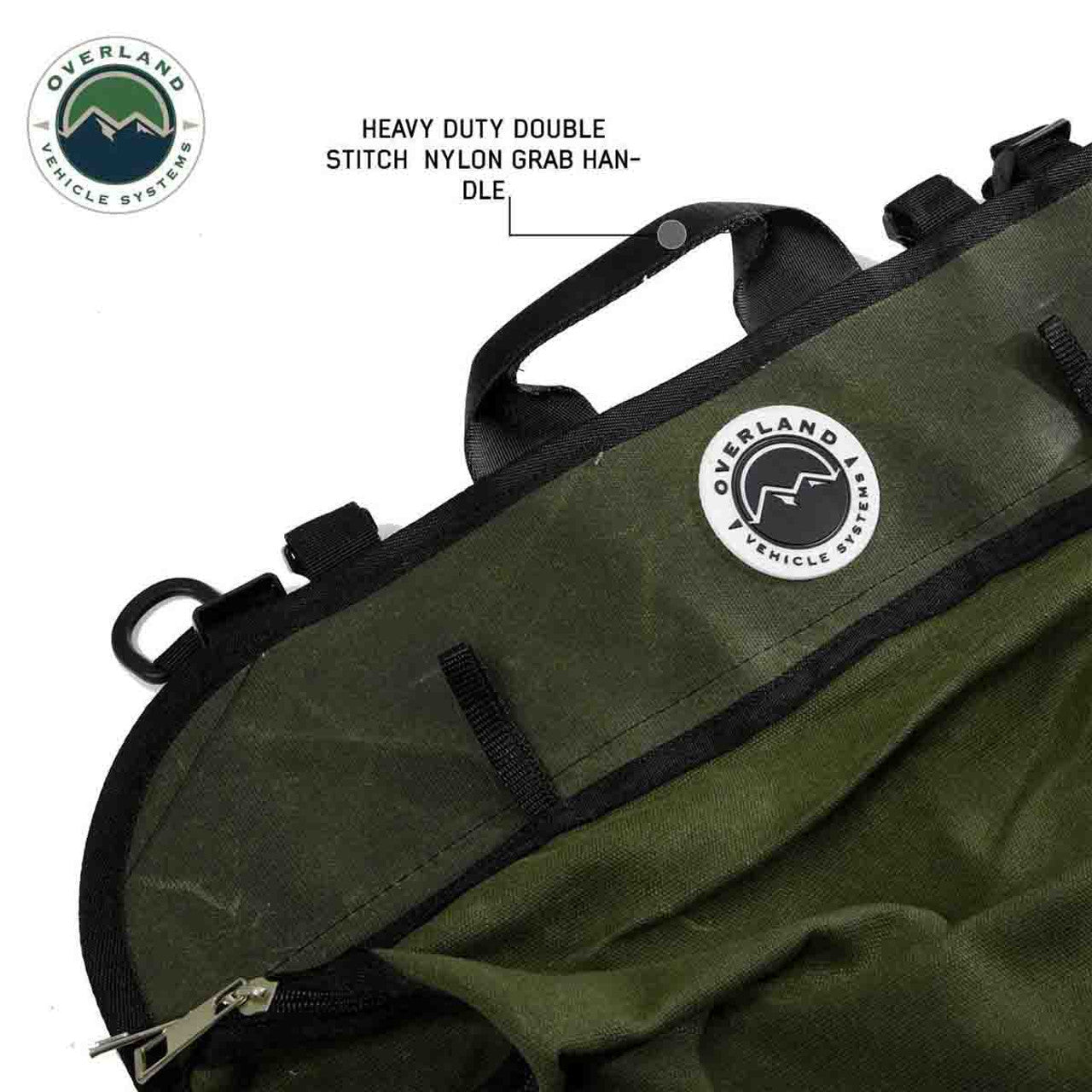 OVS Canyon Waxed Canvas Camping Gear Storage Bag - 8 Pockets