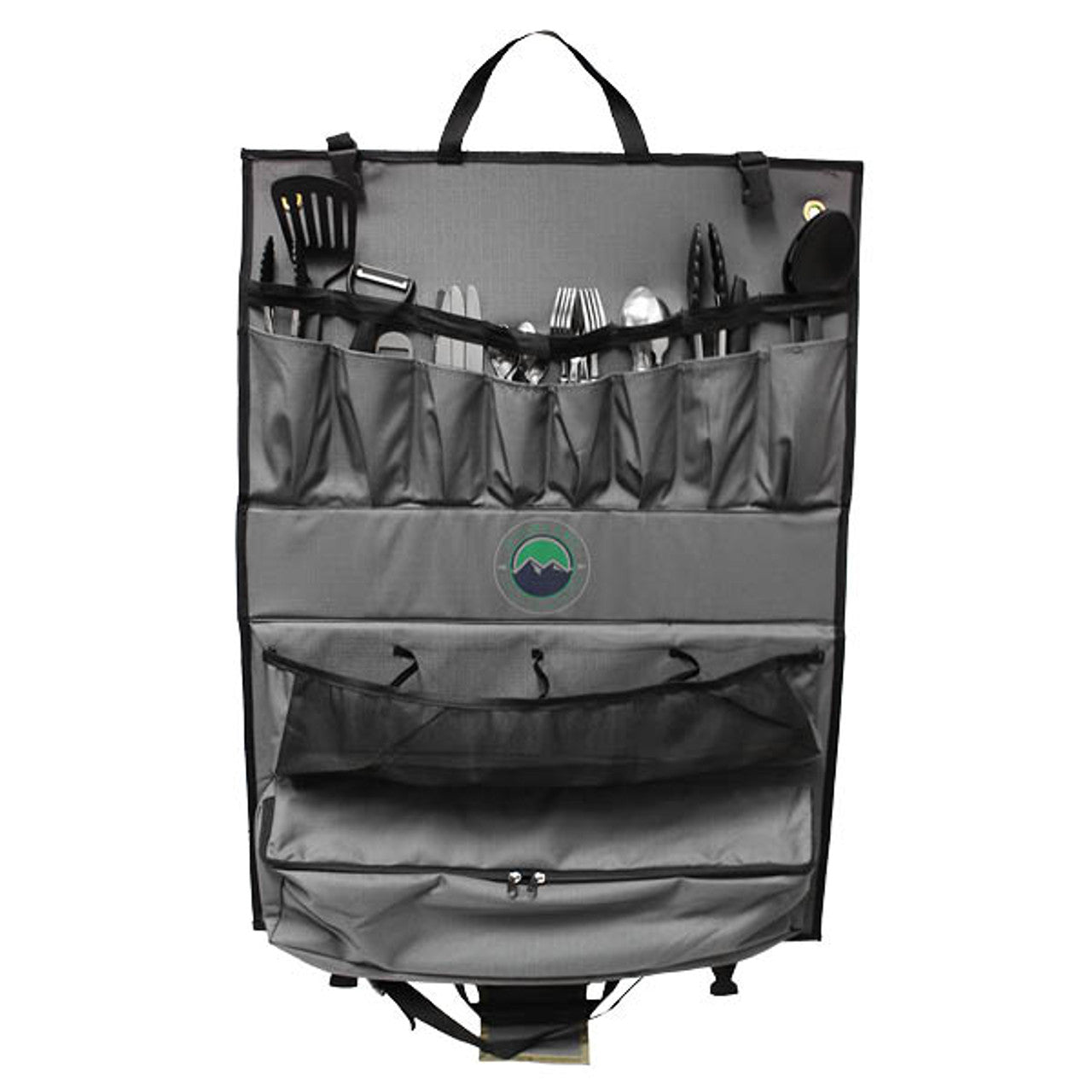 Overland Vehicle Systems Kitchen Kit - 24 Piece Cooking and Utensil Kit, Hanging Carrying Case