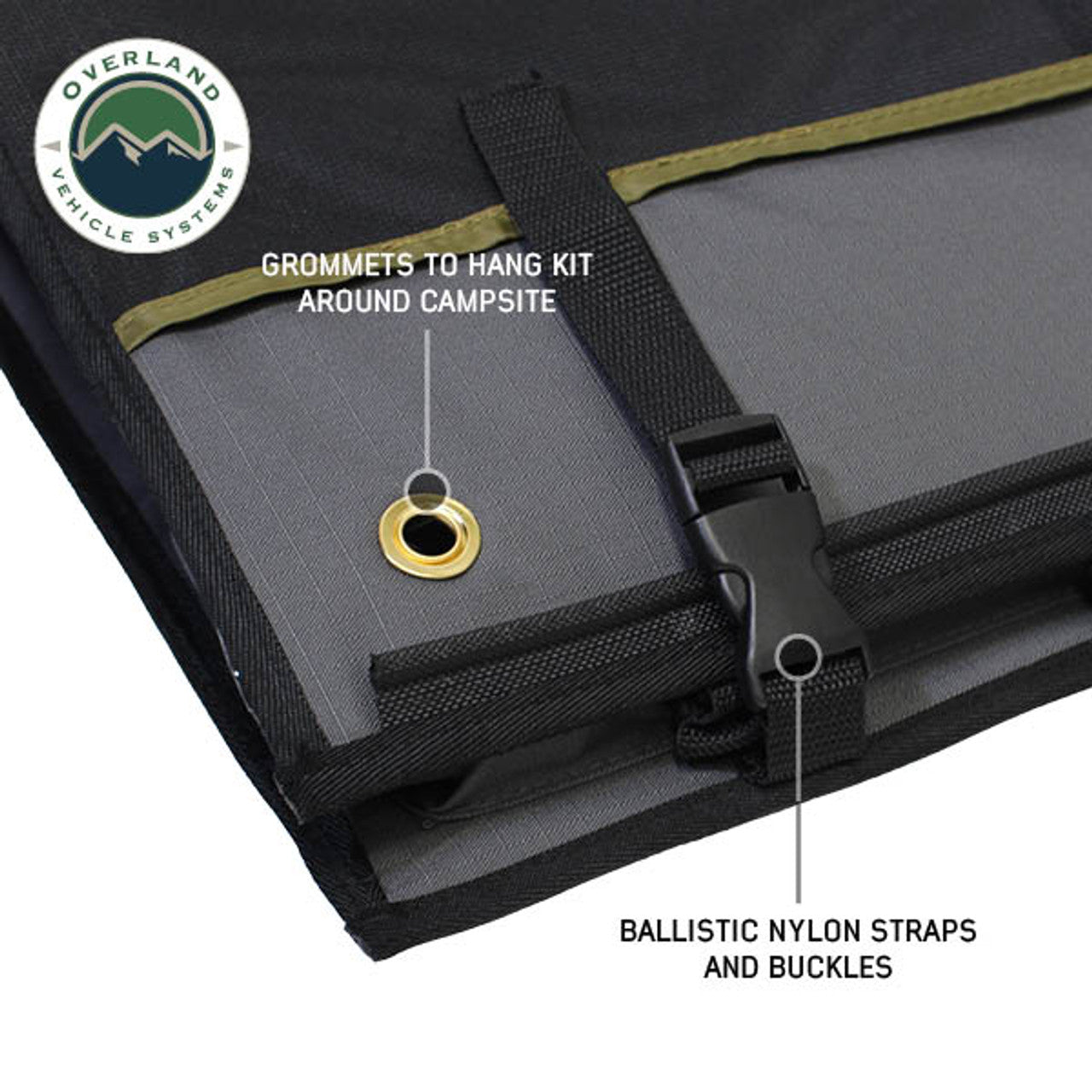 Overland Vehicle Systems Kitchen Kit - 24 Piece Cooking and Utensil Kit, Hanging Carrying Case