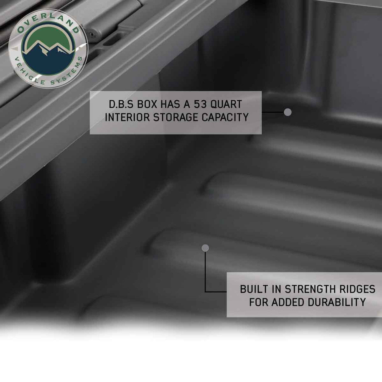 Overland Vehicle Systems D.B.S. 53 QT Dry Box | Dark Grey