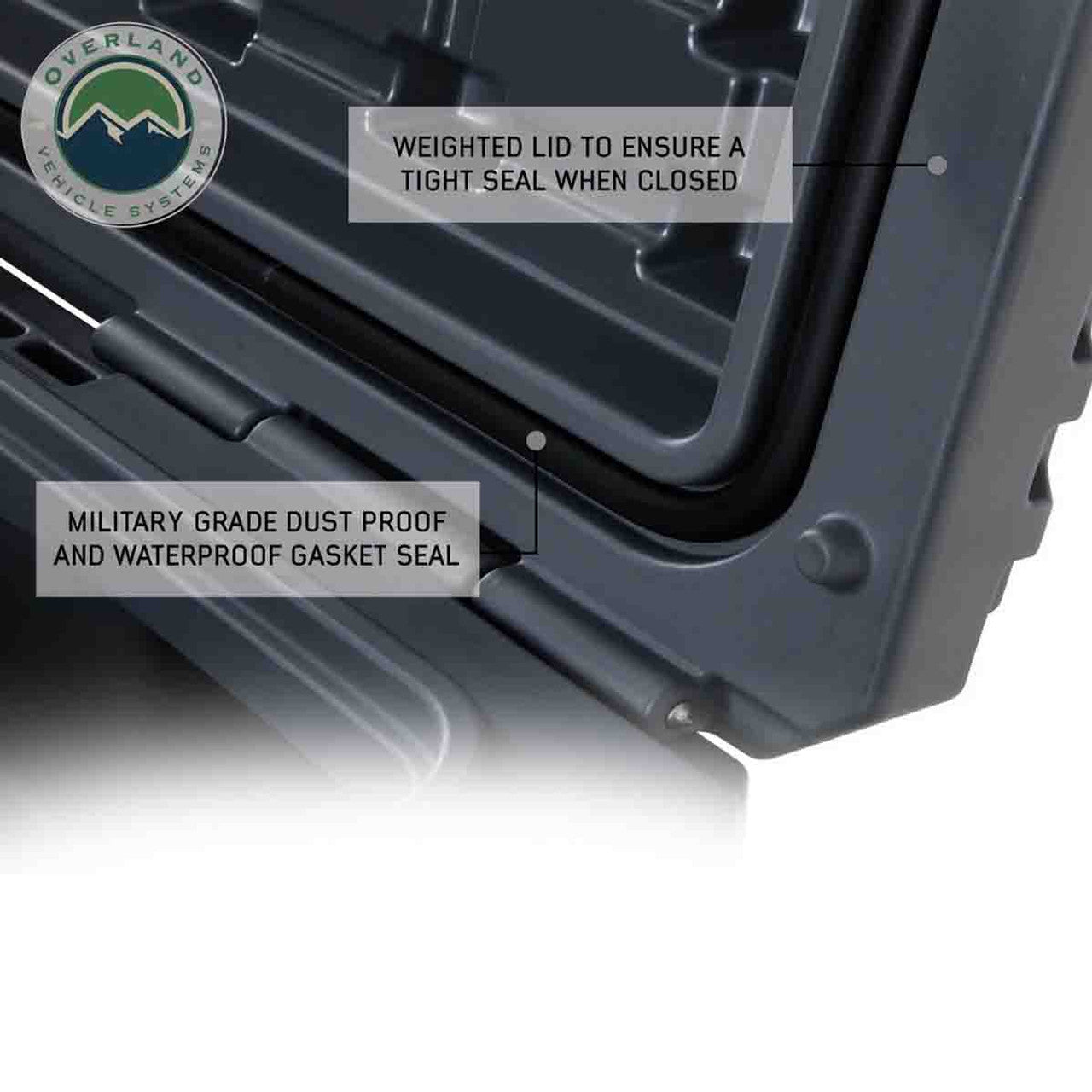 Overland Vehicle Systems D.B.S. 53 QT Dry Box | Dark Grey