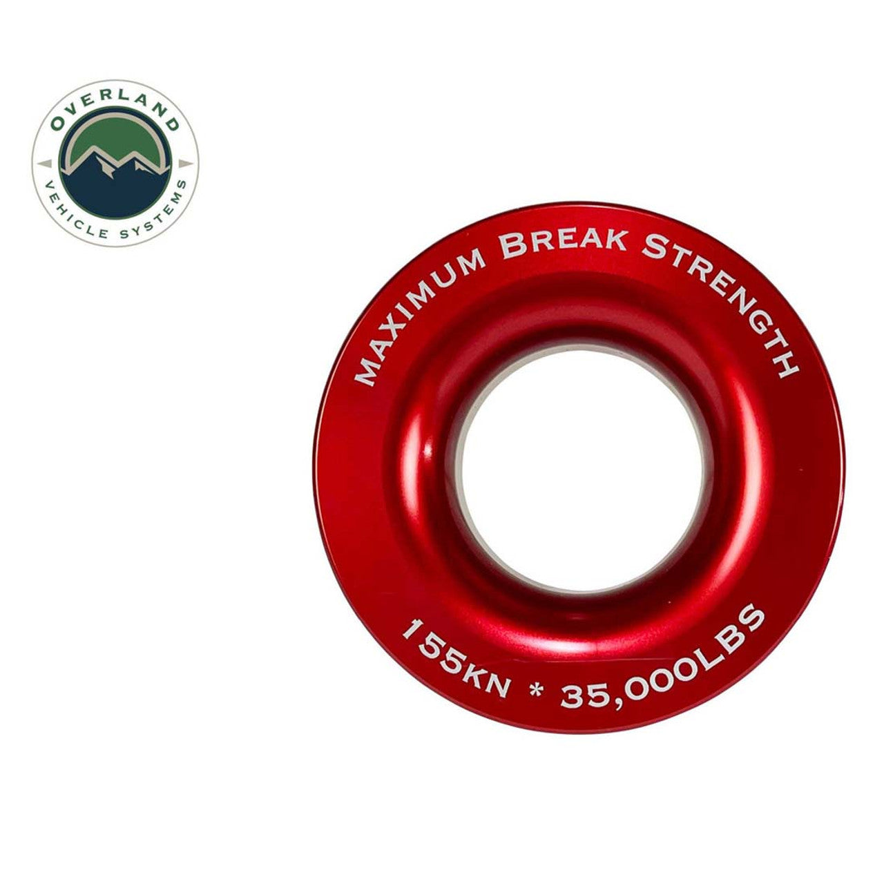 Overland Vehicle Systems Recovery Ring 2.5" | 10,000 lb. Red with Storage Bag