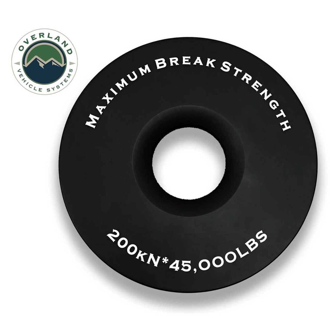 Overland Vehicle Systems Recovery Ring 6.25" | 45,000 lb. Black With Storage Bag