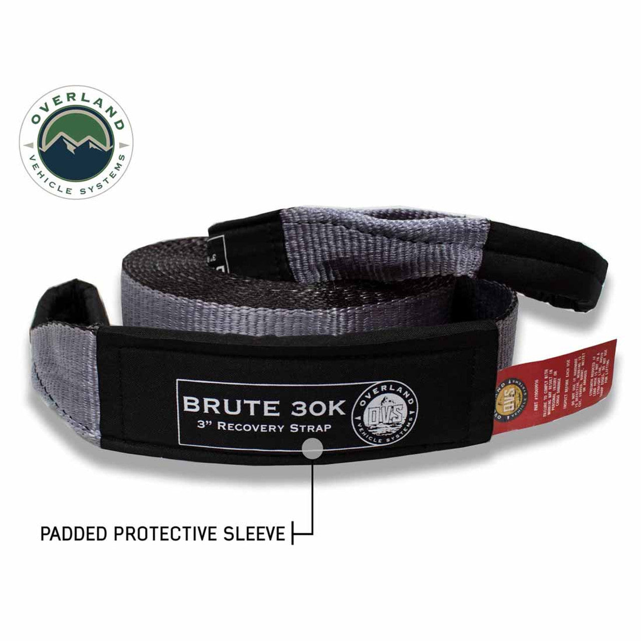 Overland Vehicle Systems Brute Tow Strap 3" x 30' (30,000 LB)