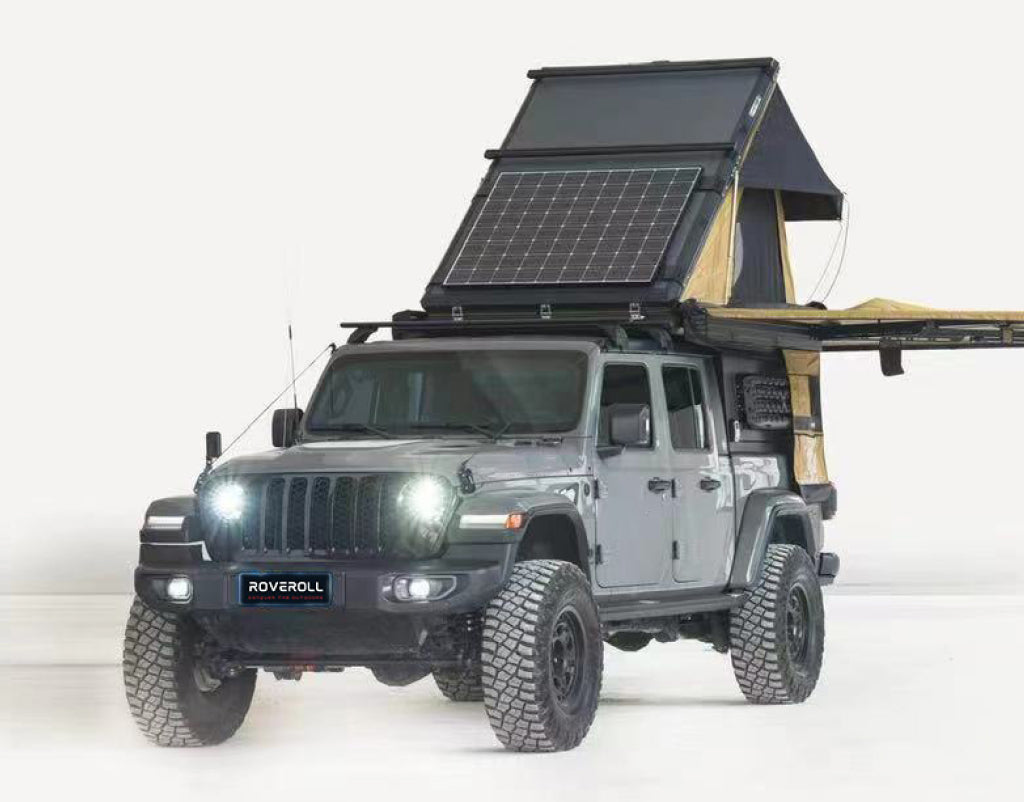 Roveroll Skynest Tent Combo | Canopy Camper/Rooftop Tent For 2024 Tacoma 5ft Bed