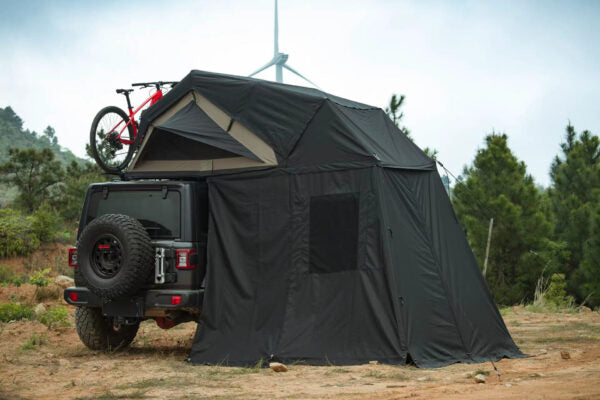 Roveroll ASA HD Shell Roof Top Tent | Durable Rooftop Shelter in Green & Black
