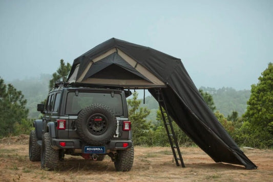 Roveroll ASA HD Shell Roof Top Tent | Durable Rooftop Shelter in Green & Black