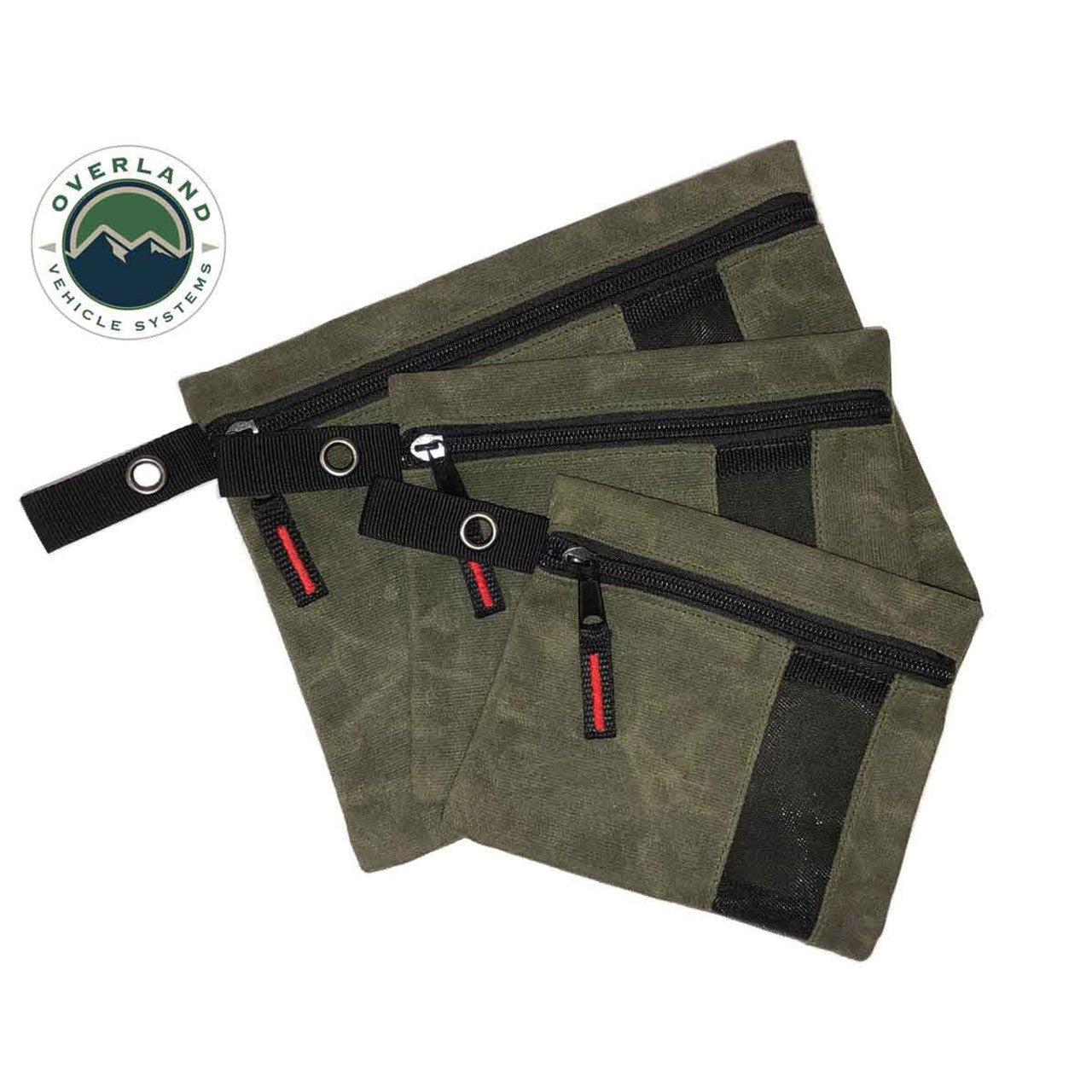 Small Size 3-Bag Set - Durable #12 Waxed Canvas Storage Bags