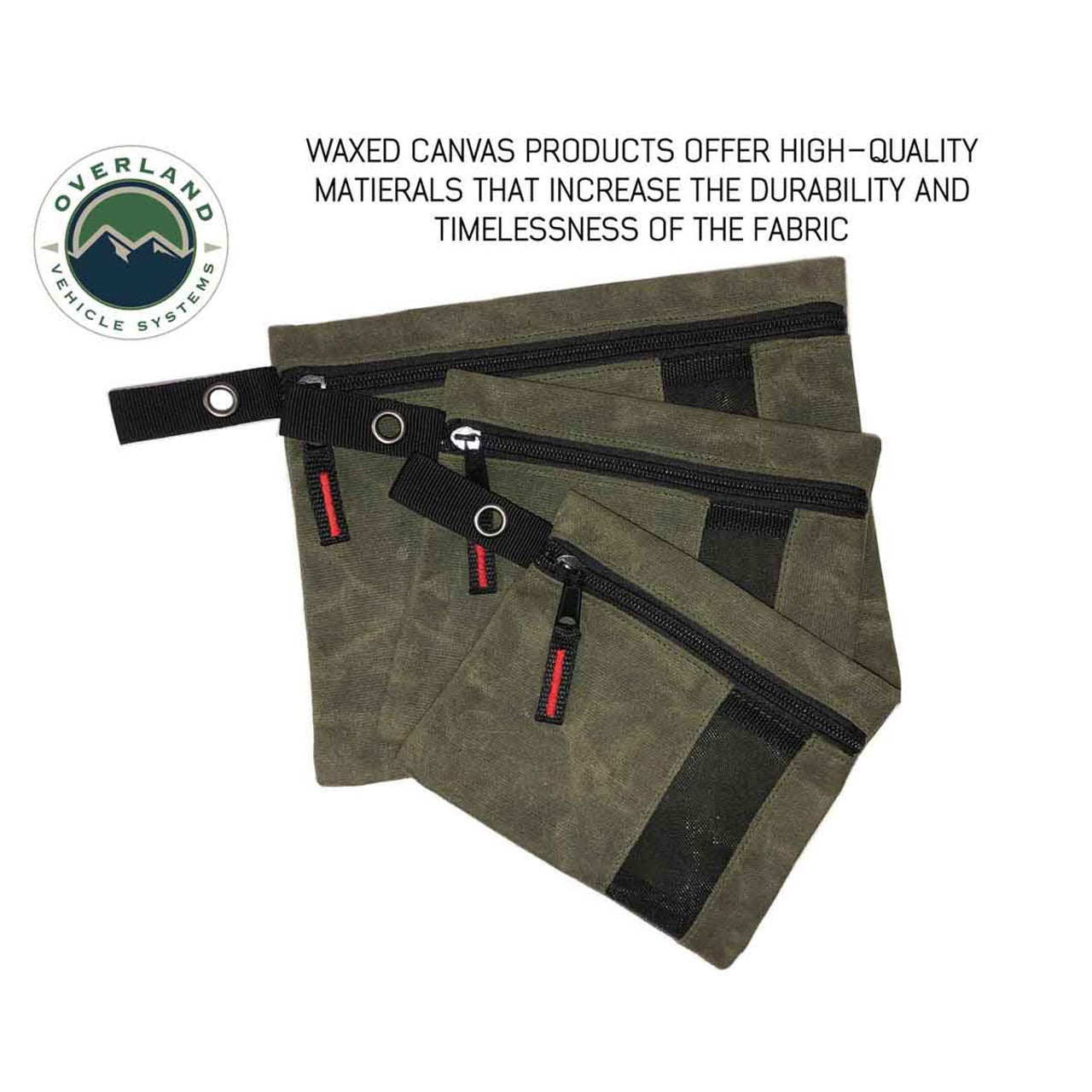 Small Size 3-Bag Set - Durable #12 Waxed Canvas Storage Bags